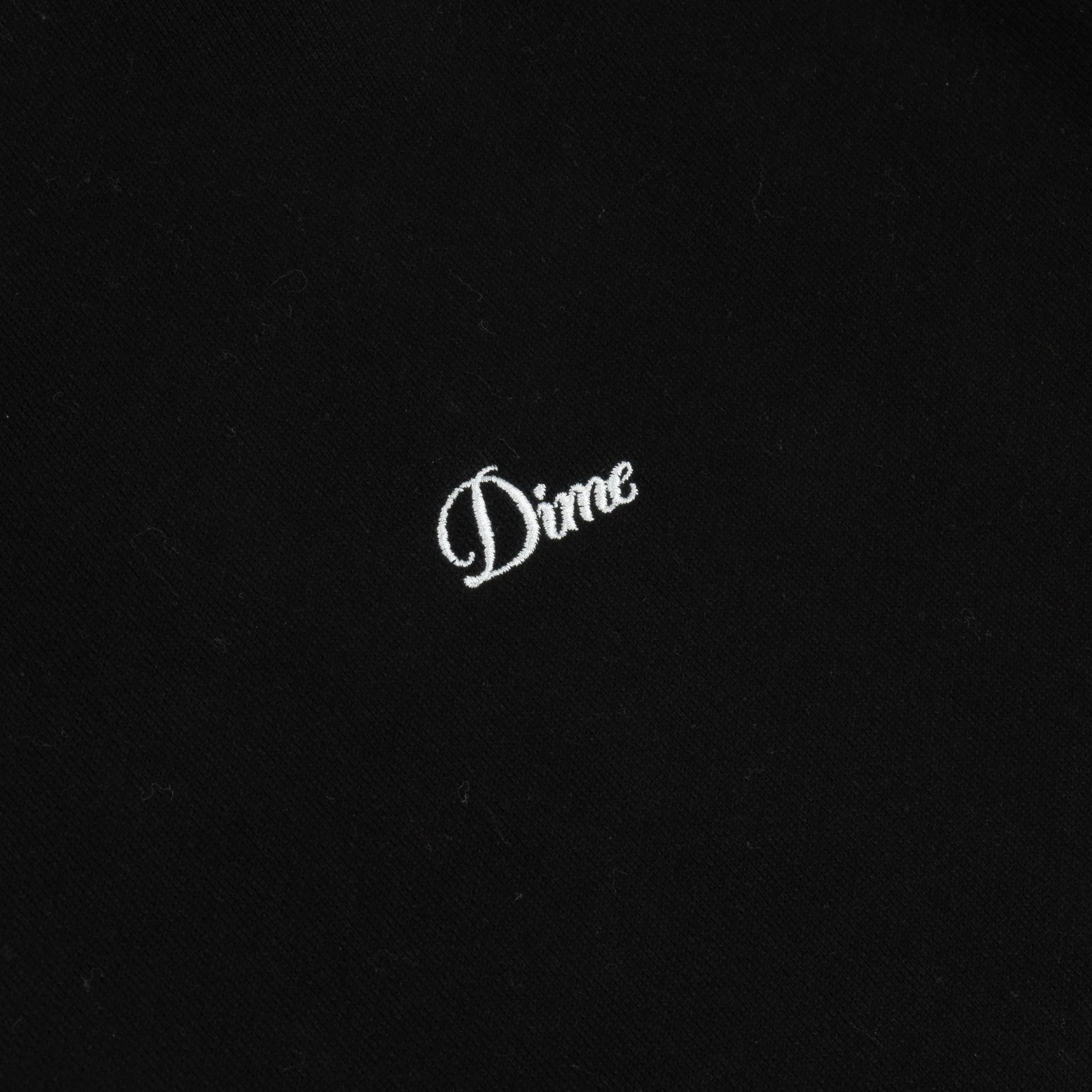 Cursive Small Logo Hoodie, Black - Image 2