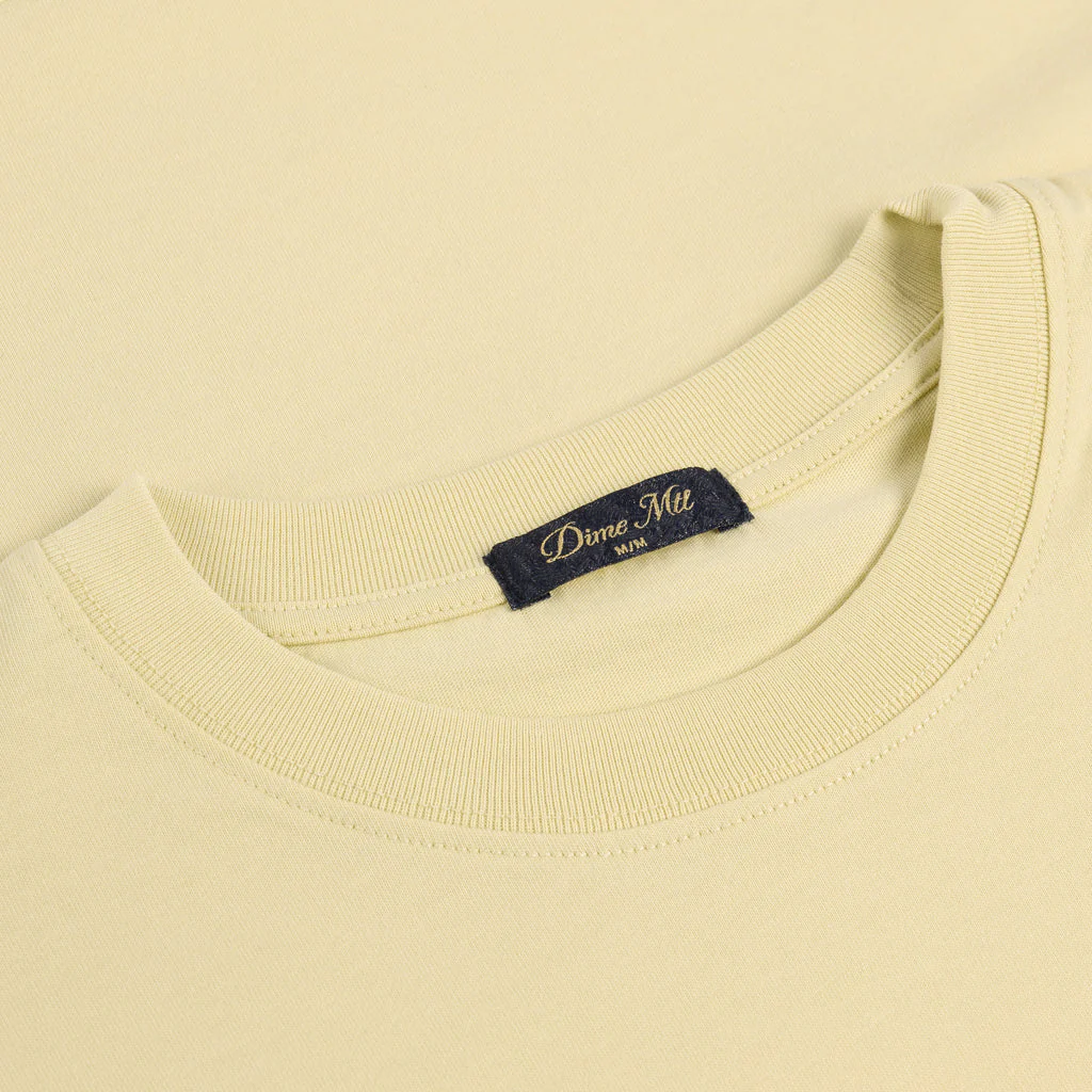 Cursive Small Logo Tee, Cloud Cream - Image 2