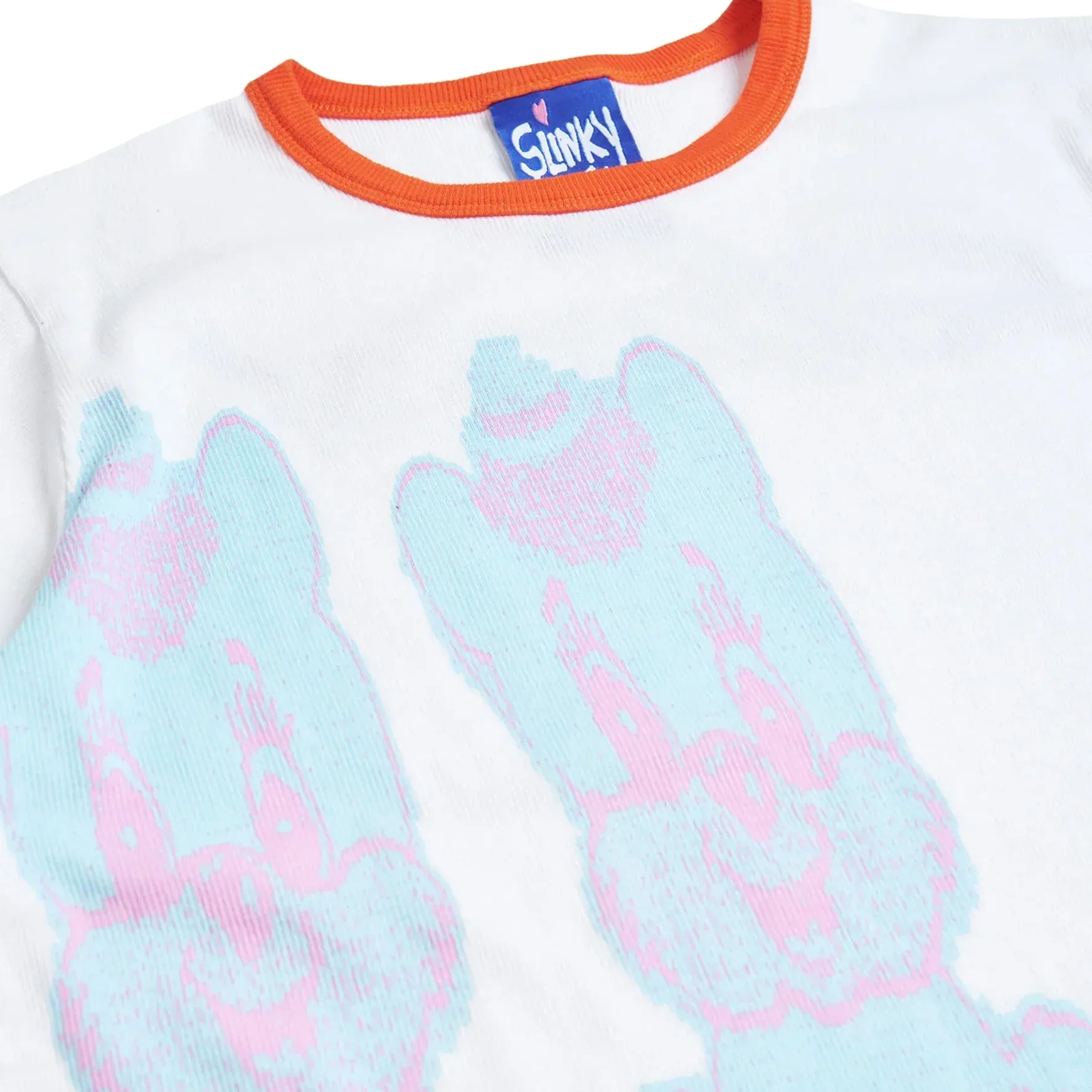 Cutie Ringer Unisex Tee, White - Image 3