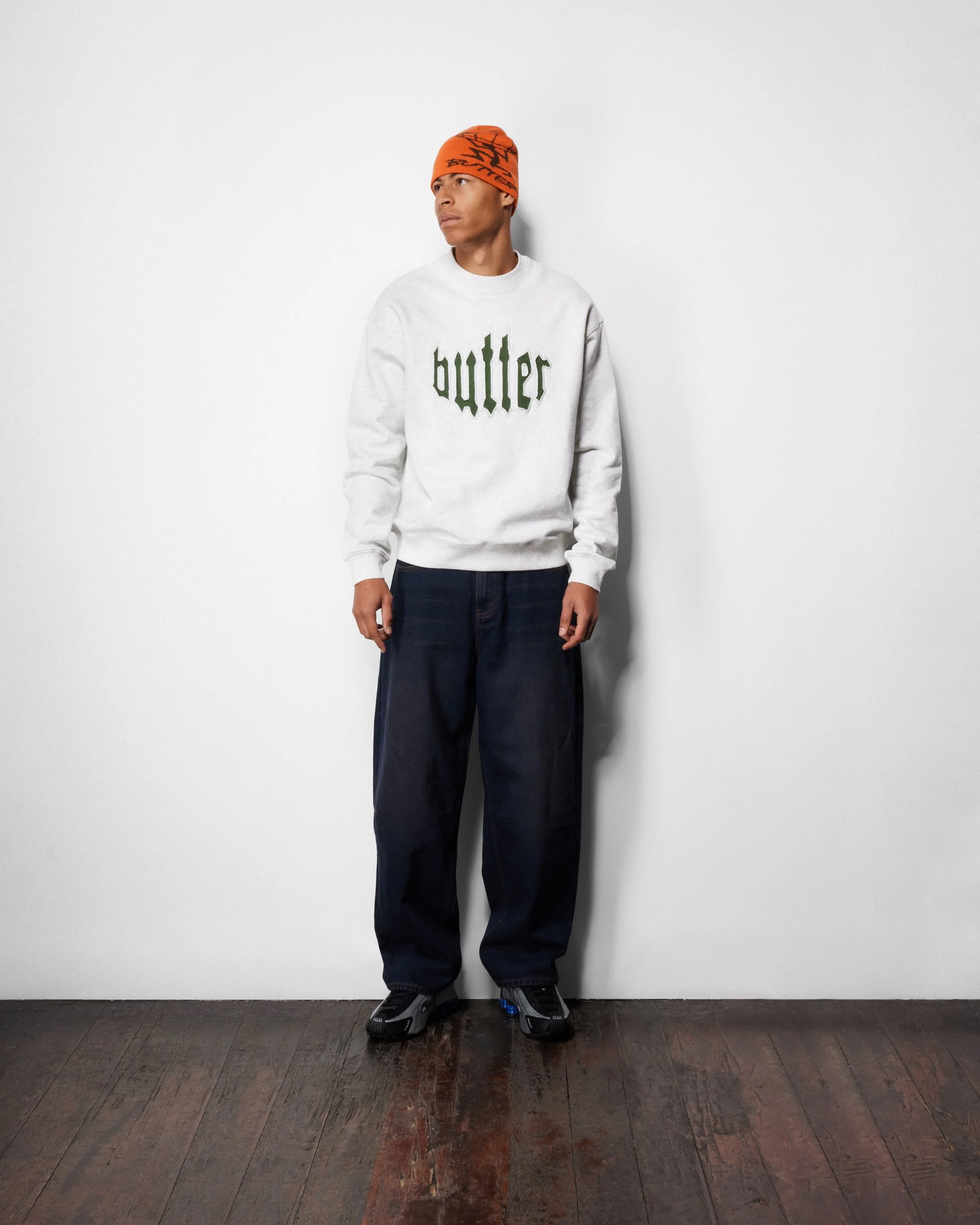 Cut Out Applique Crewneck, Black - Image 4