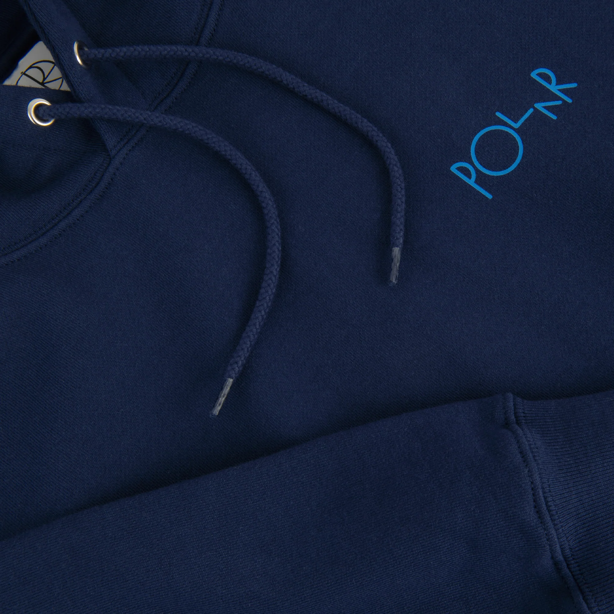 Dave Stroke Logo Pullover Hood, Dark Blue - Image 3
