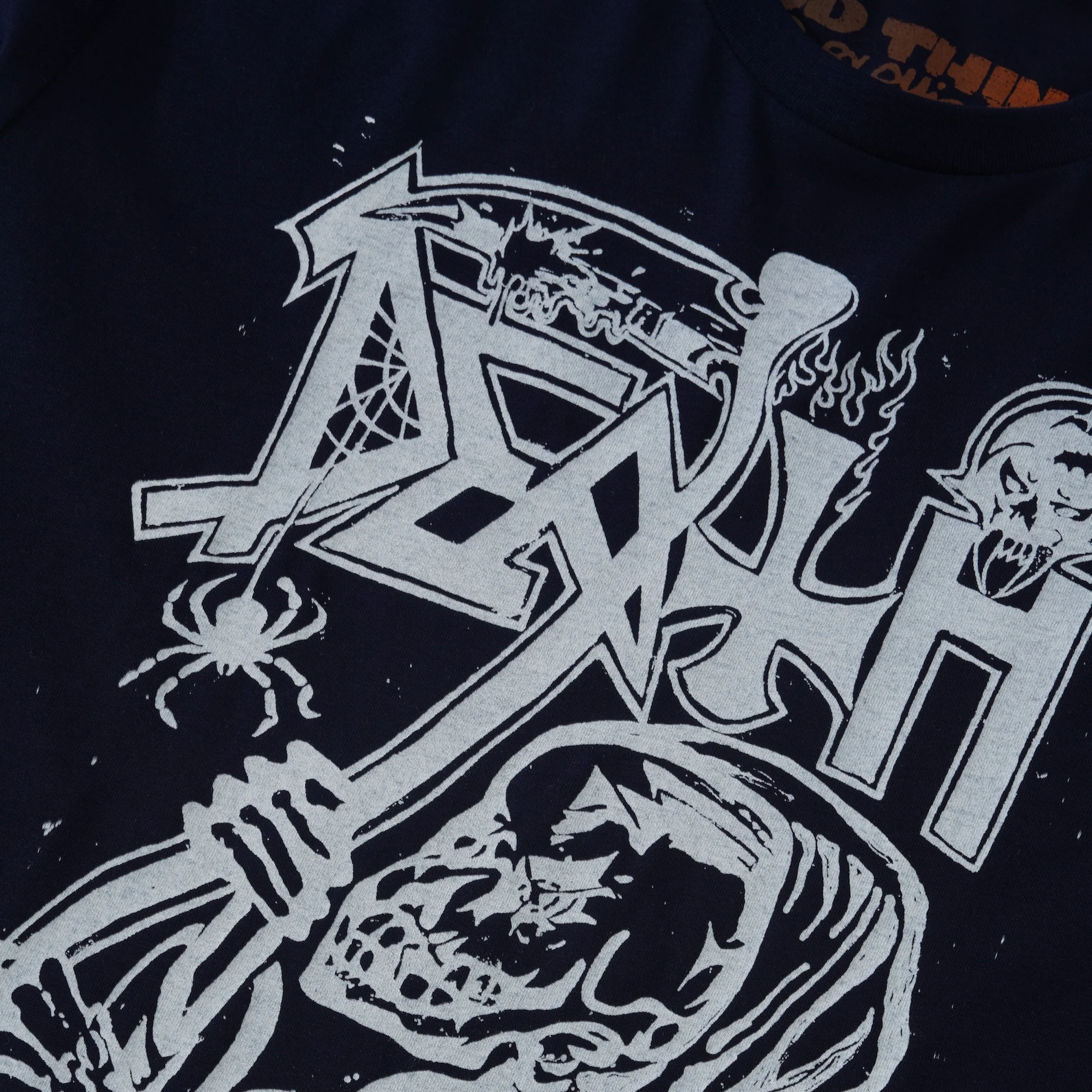 Death Tee, Navy / White - Image 2