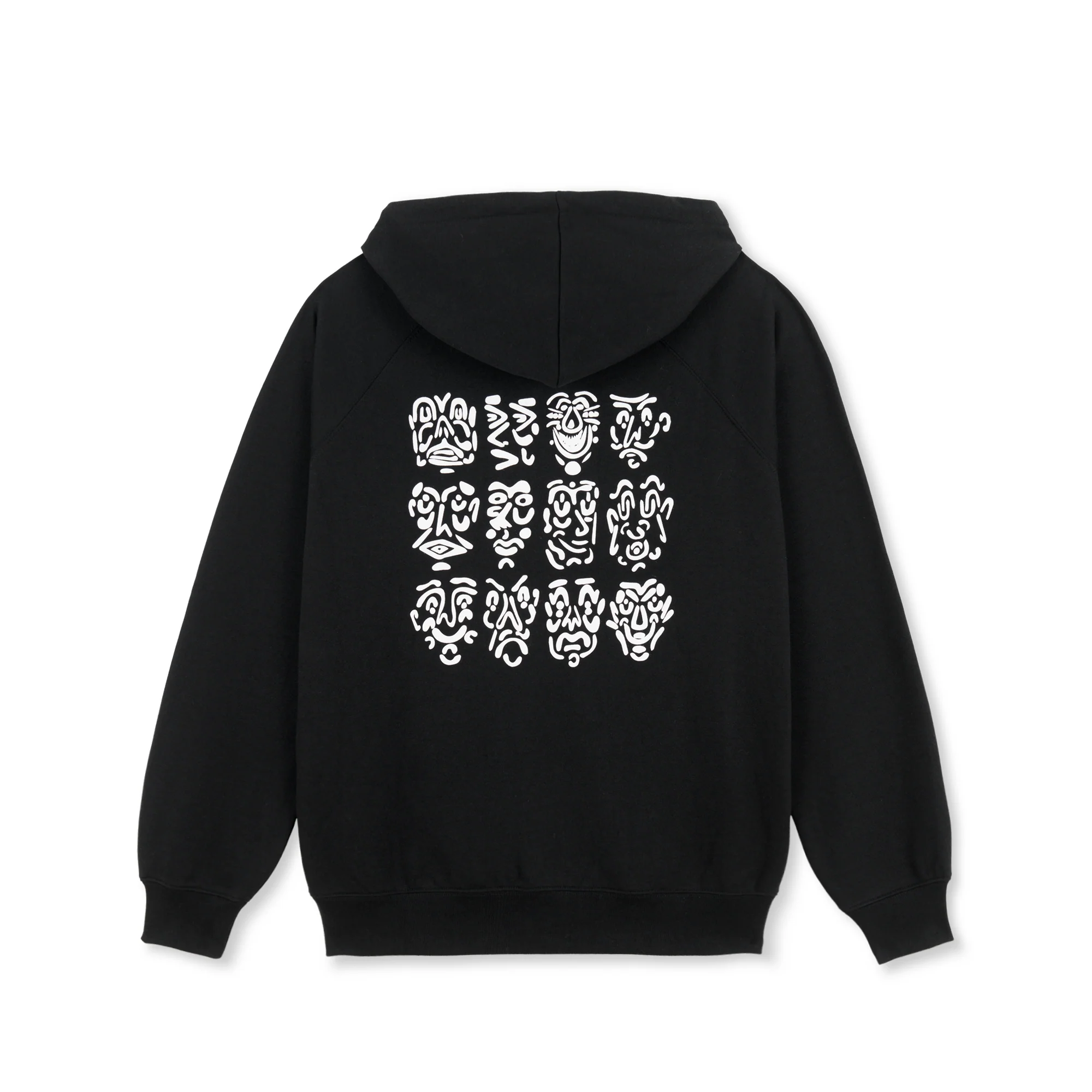 Default '12 Faces' Zip Up Hood, Black - Image 2