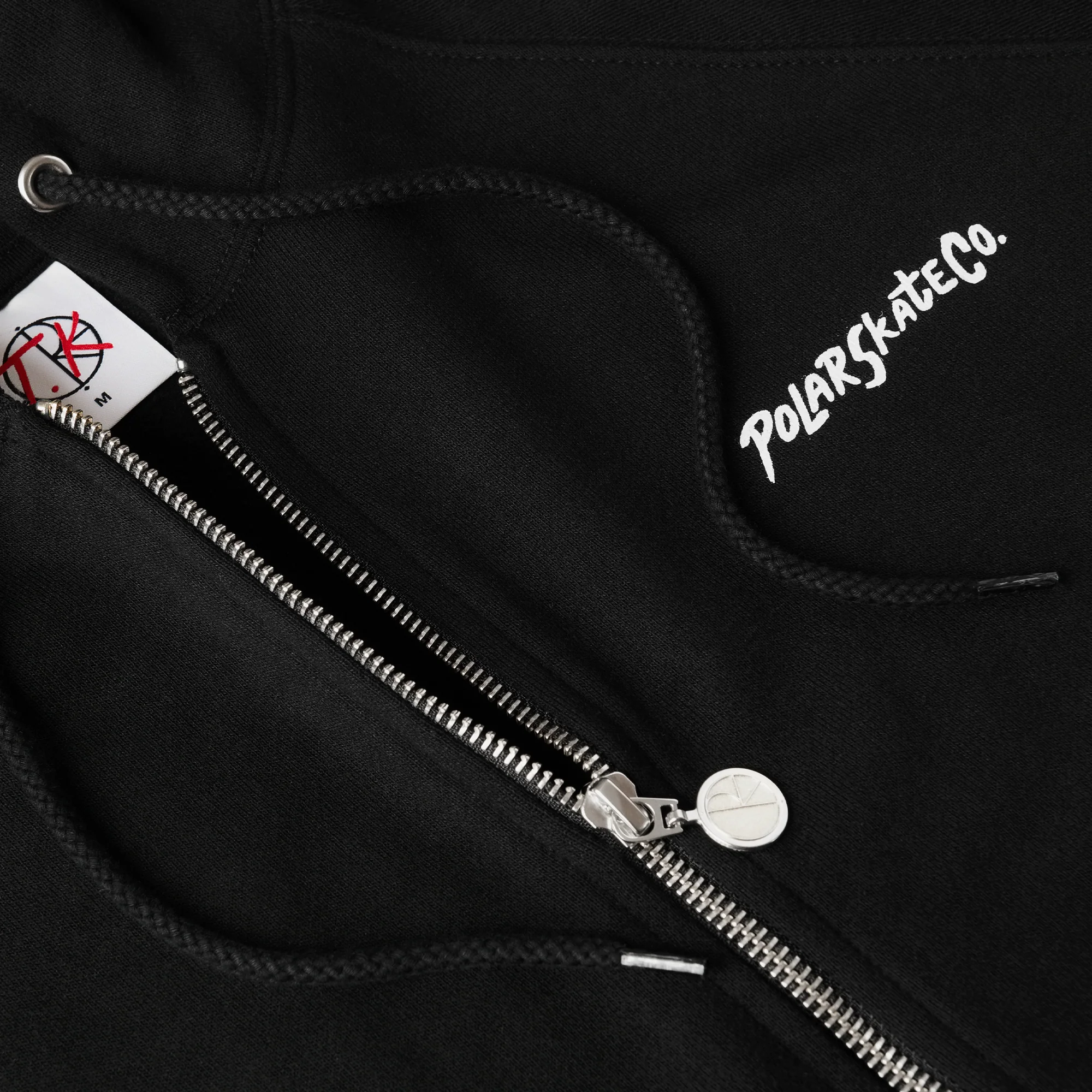 Default '12 Faces' Zip Up Hood, Black - Image 3