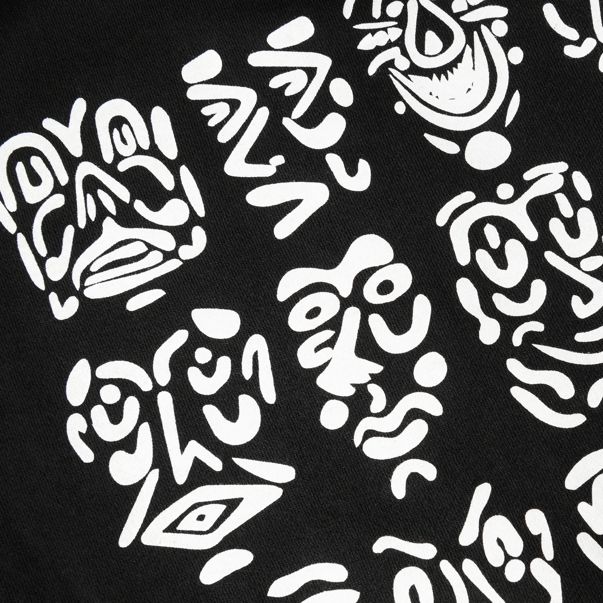 Default '12 Faces' Zip Up Hood, Black - Image 4