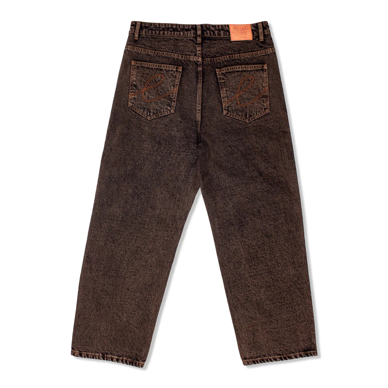 Denim Ranger Jeans, Brown Acid Wash - Image 2