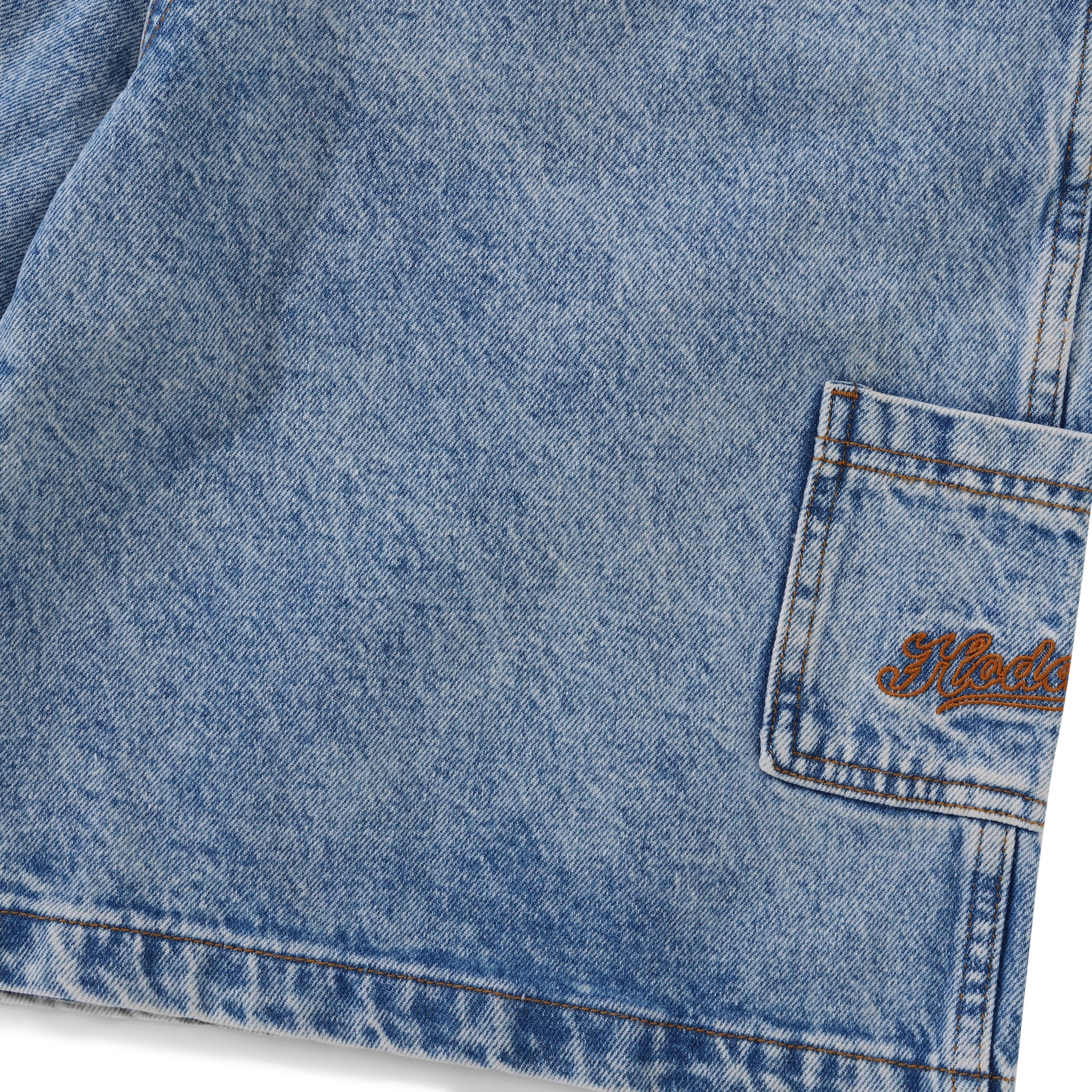 Denim Ranger Shorts, Light Blue Wash - Image 3