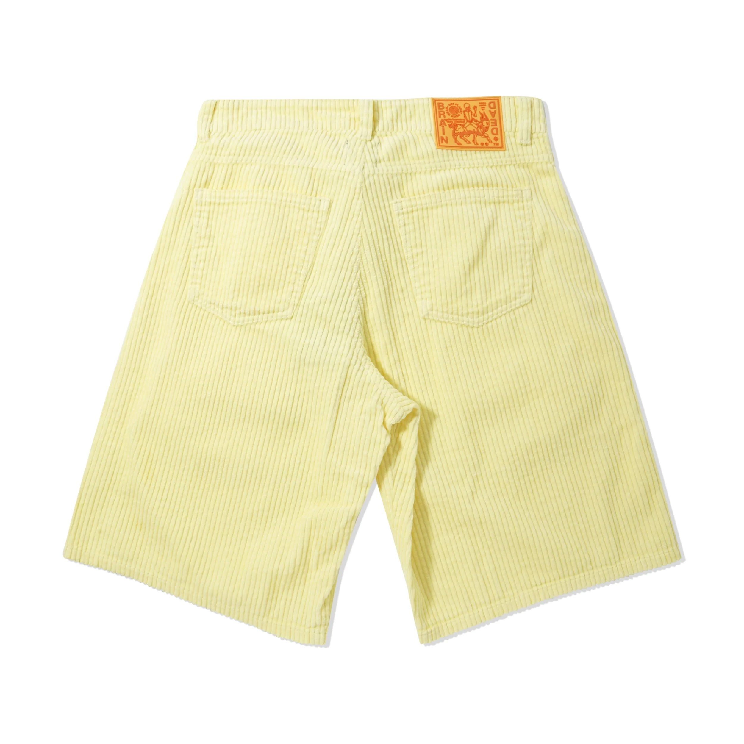 Women's Corduroy Whale Shorts, Lemon - Image 2