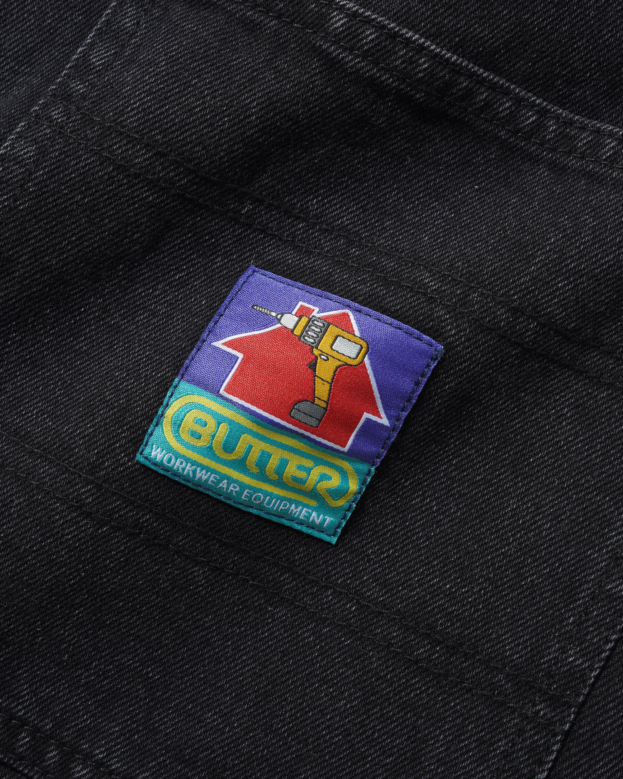 Denim Work Shorts, Black - Image 3