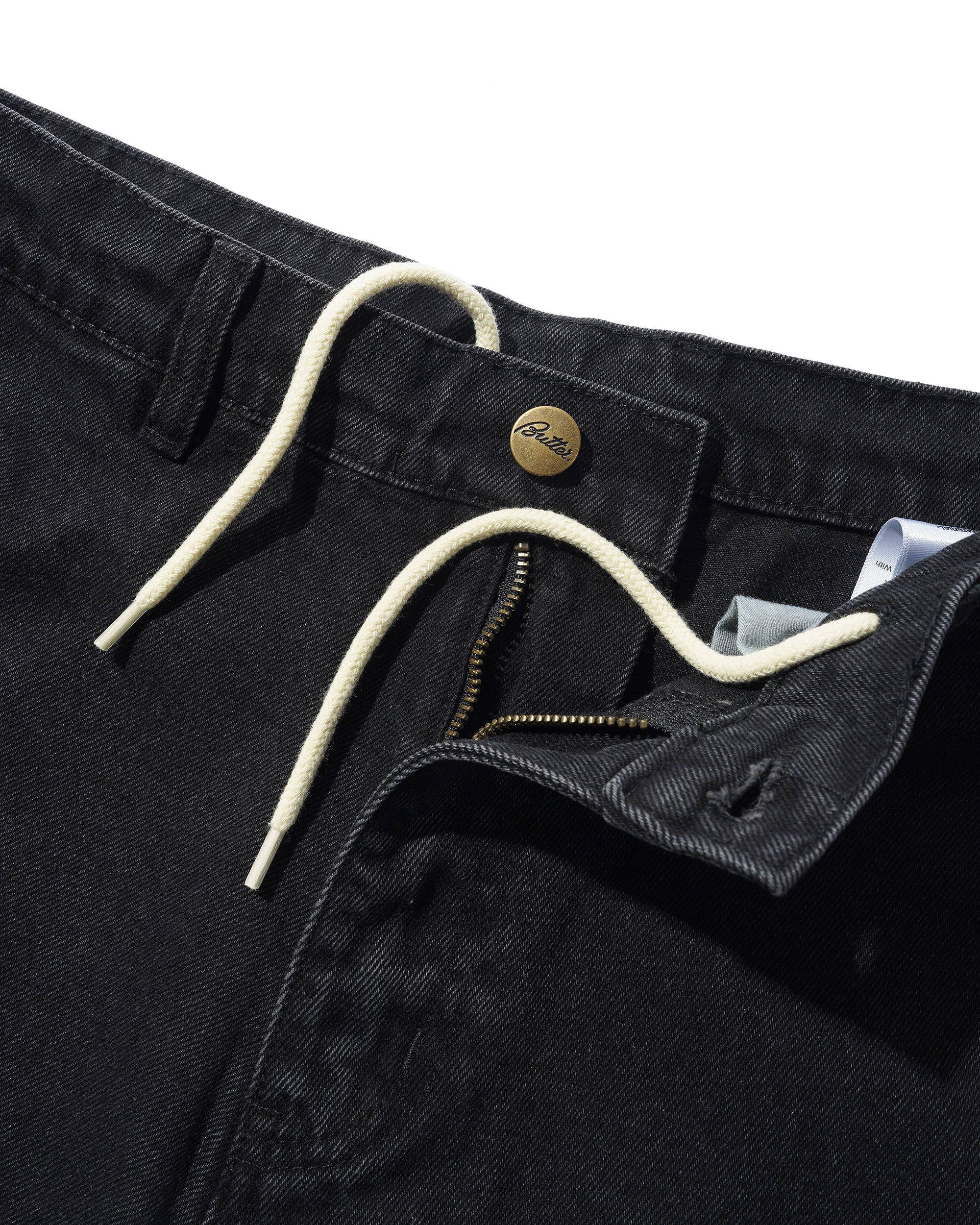 Denim Work Shorts, Black - Image 5
