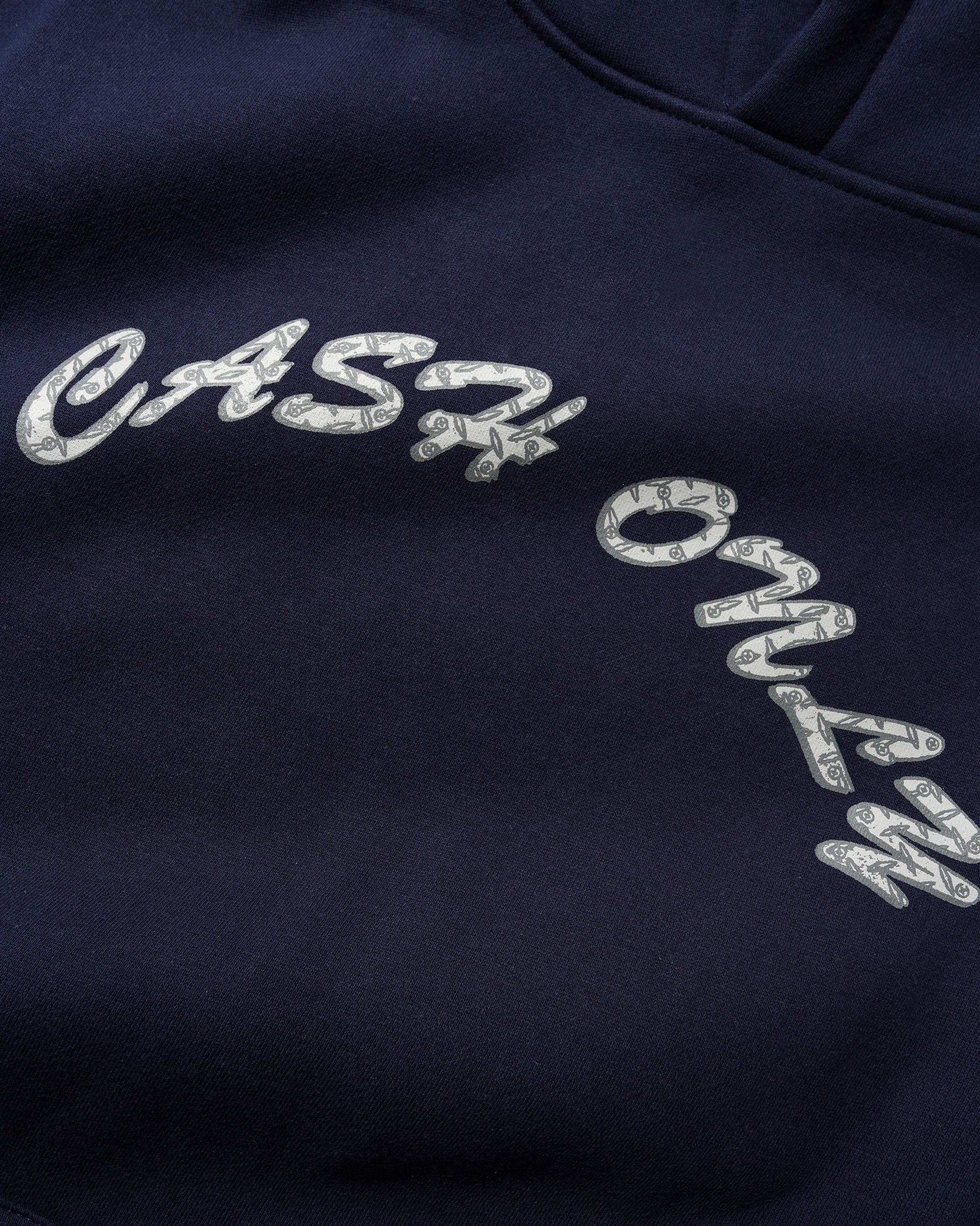 Diamond Plate Logo Pullover Hood, Navy - Image 2
