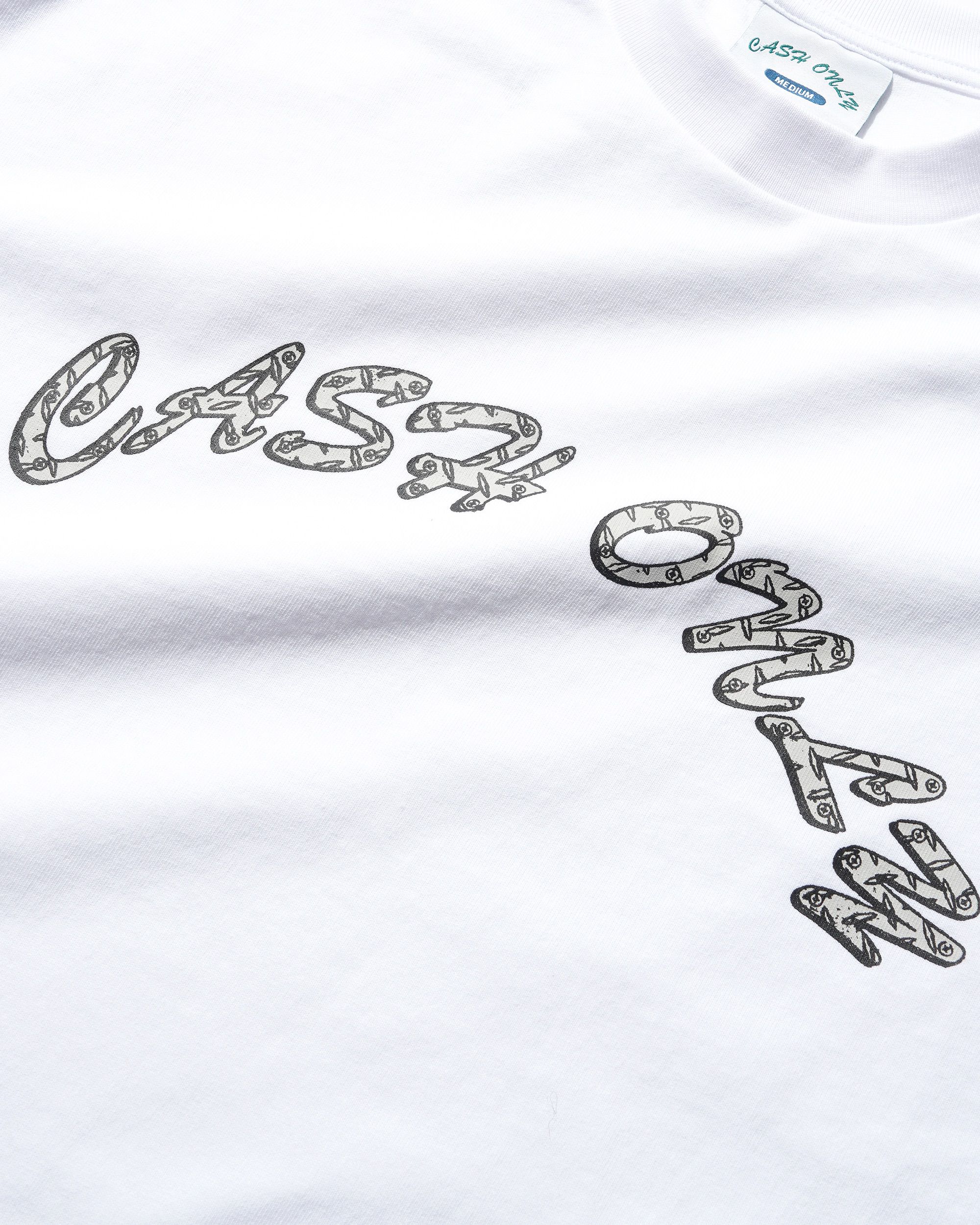 Diamond Plate Logo Tee, White - Image 2