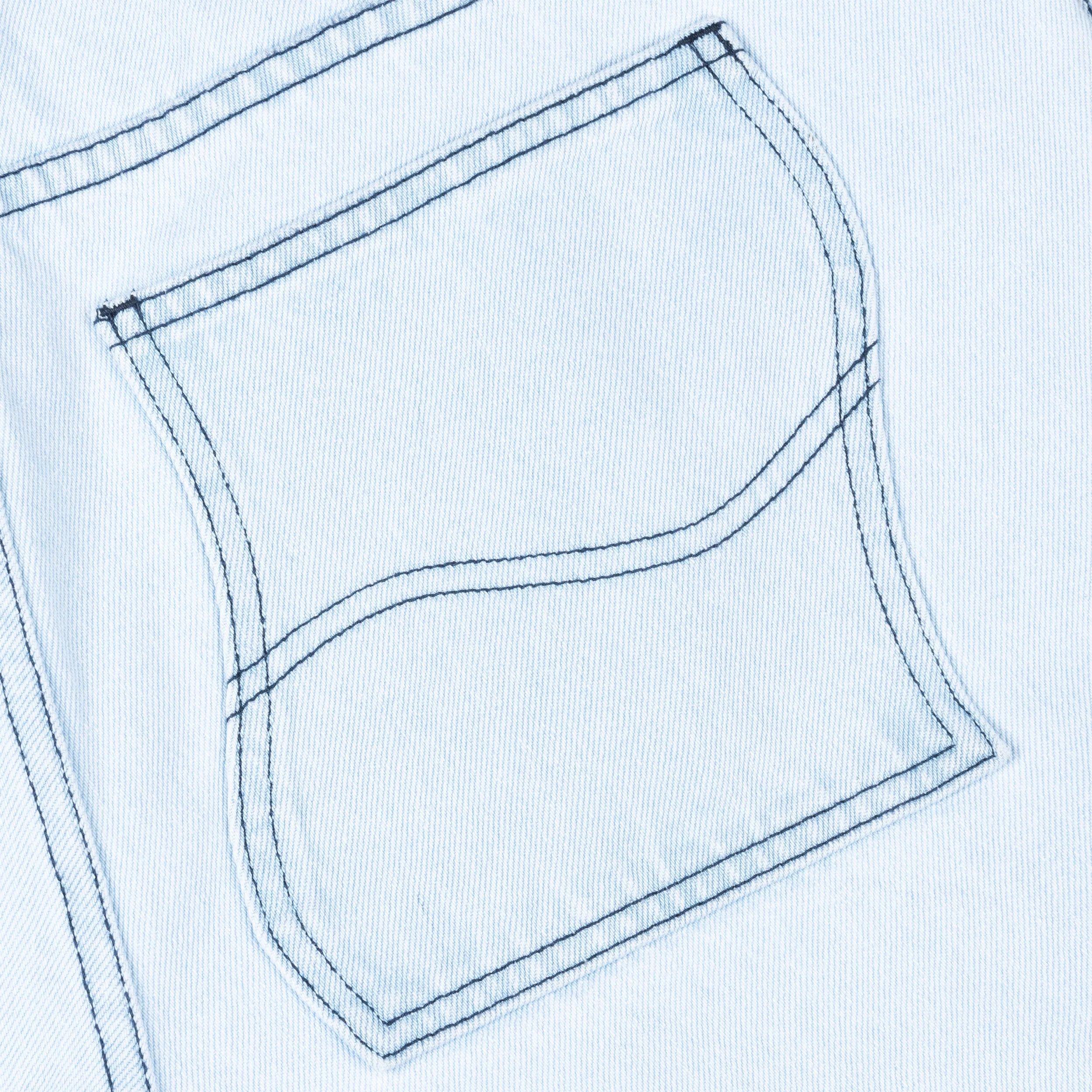 Classic Relaxed Denim Jeans, Faded Blue - Image 5