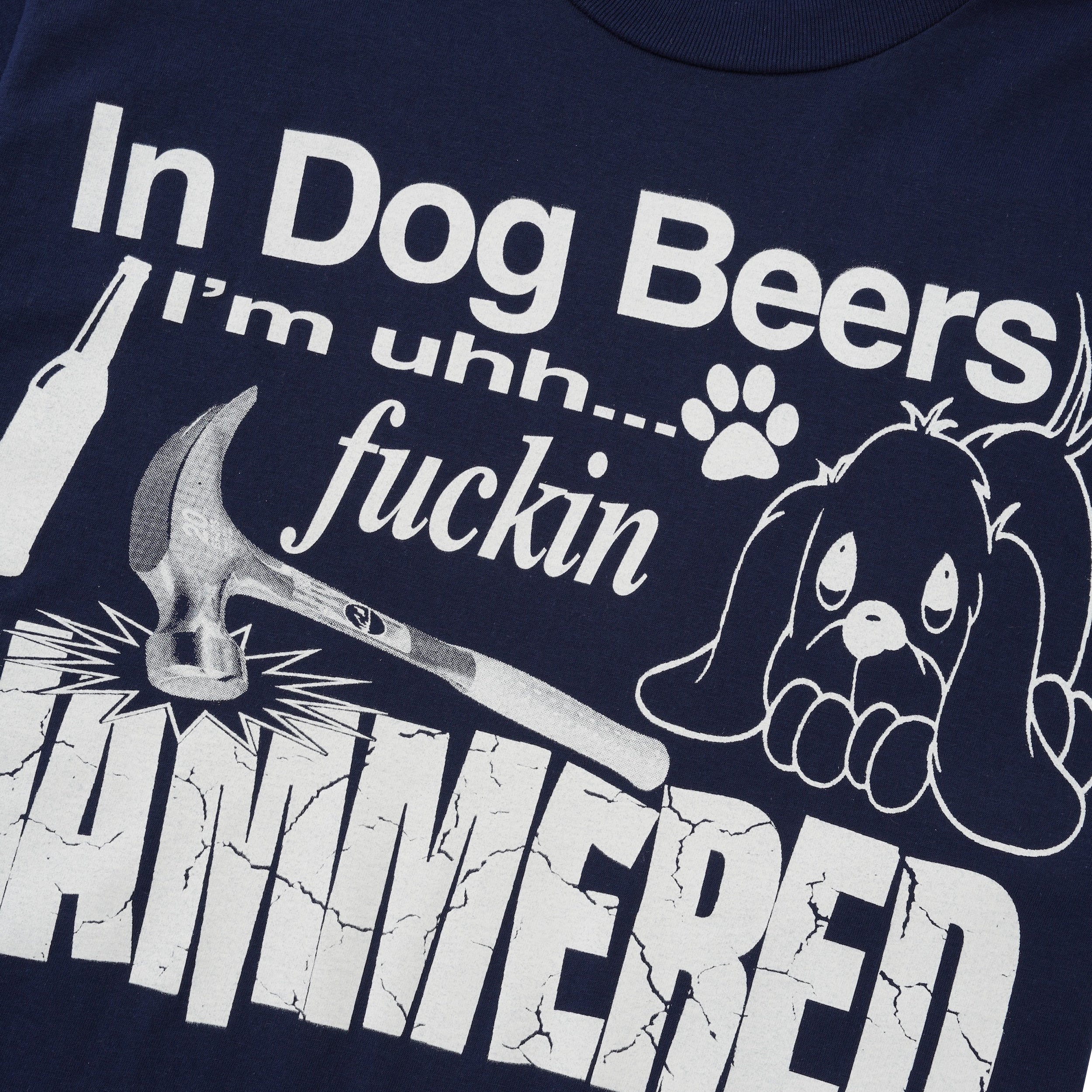 Dog Beers Tee, Navy - Image 2