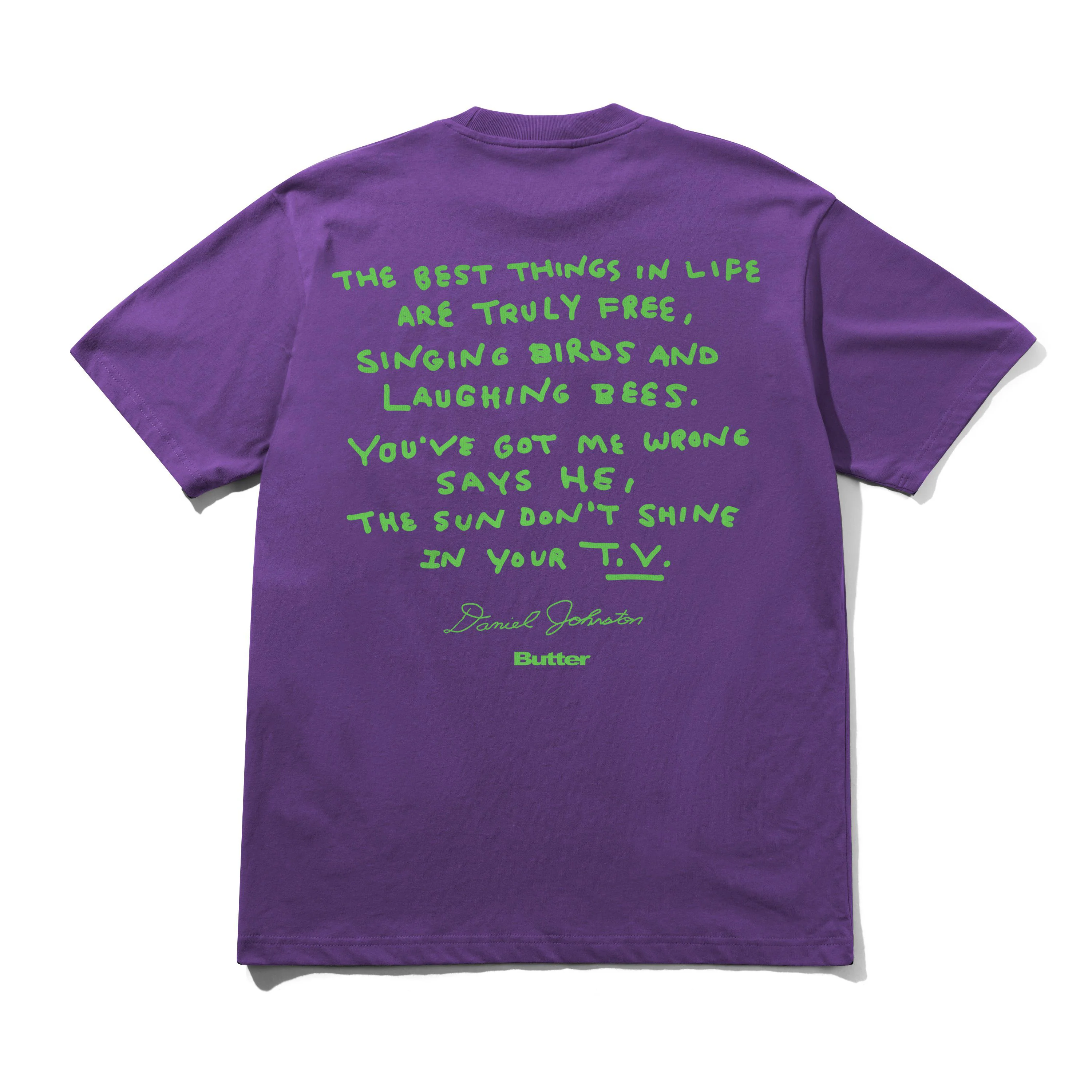 Don't Be Scared Tee, Grape - Image 4