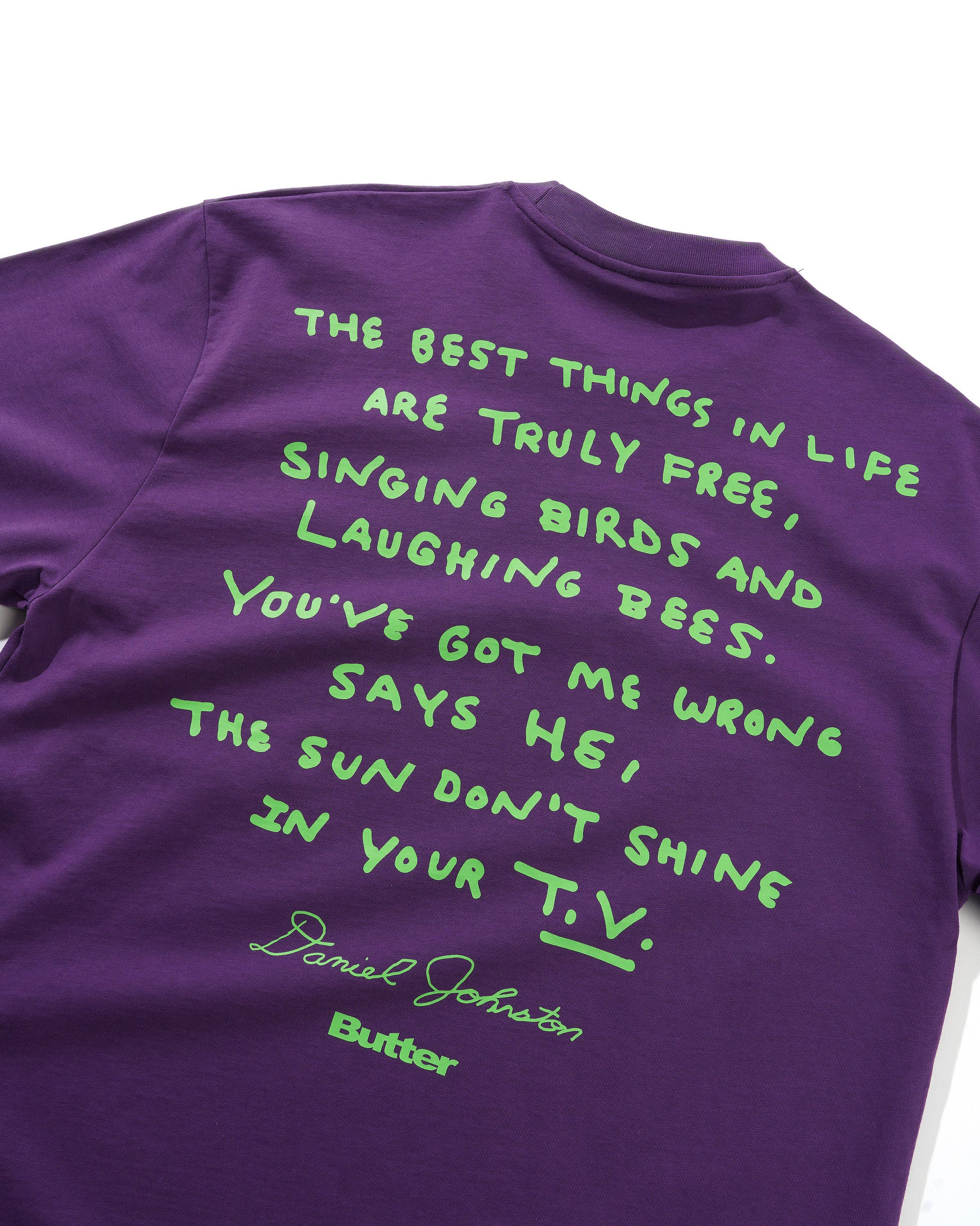 Don't Be Scared Tee, Grape - Image 6
