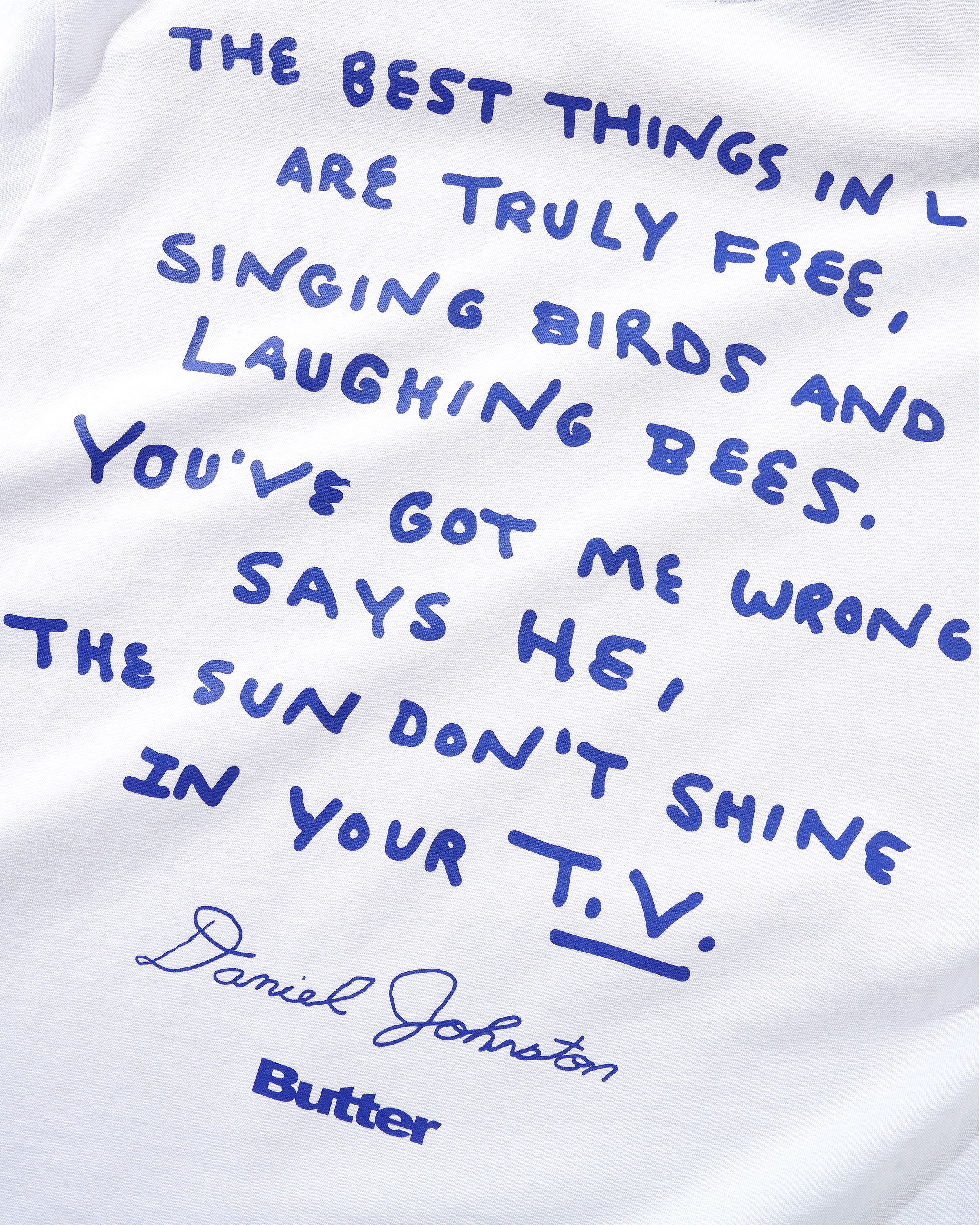 Don't Be Scared Tee, White - Image 4