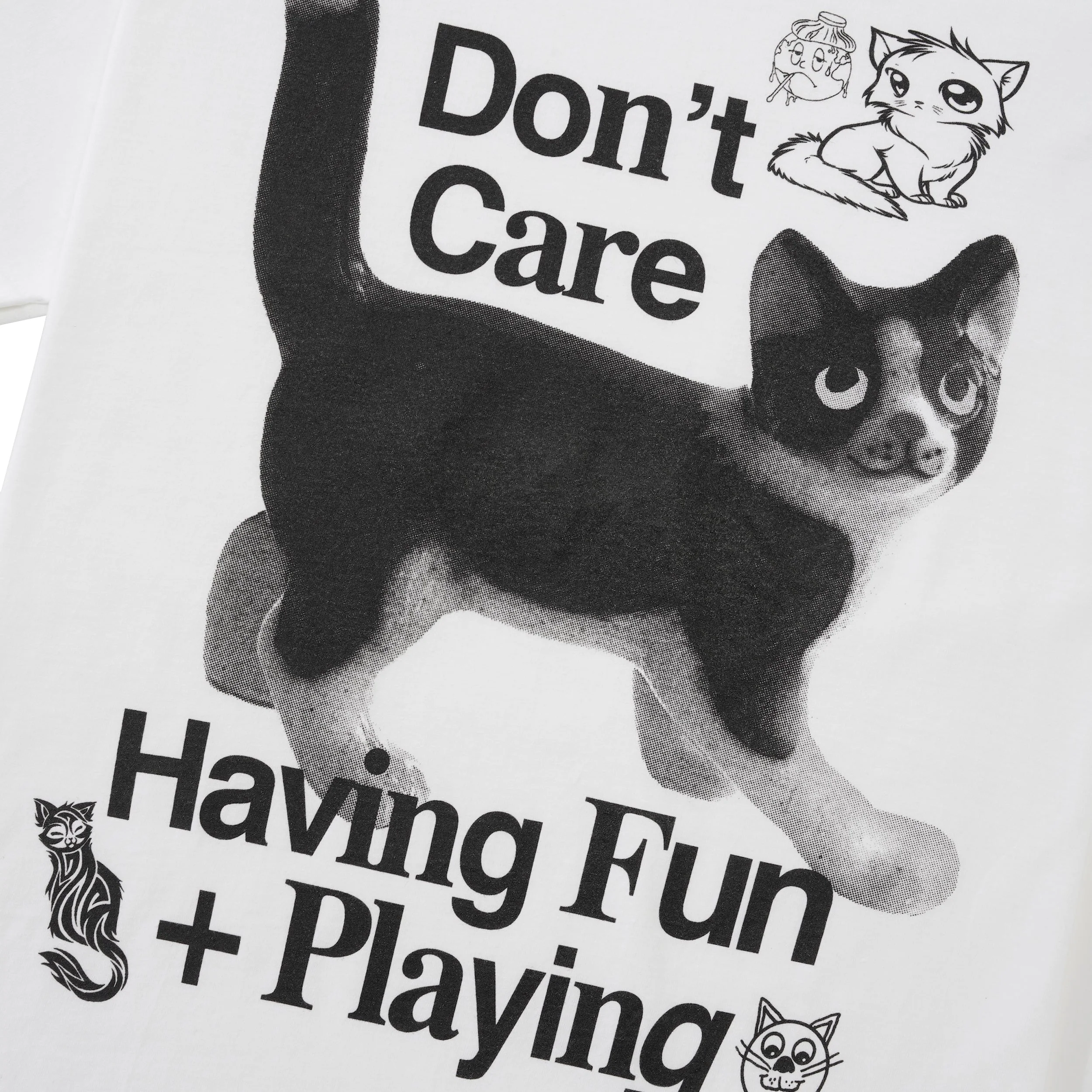 Don't Care Tee, White - Image 2