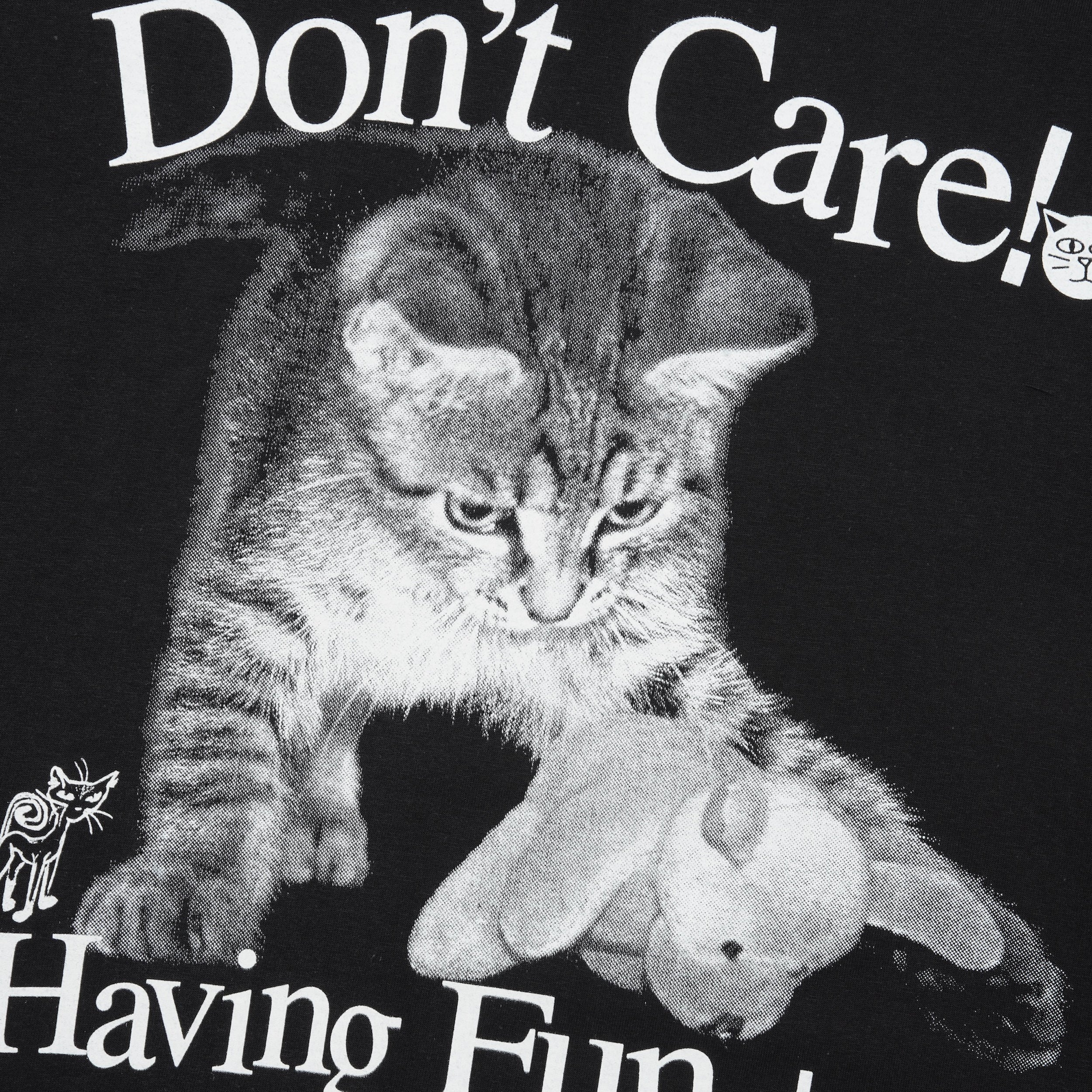 Don't Care Tee, Black - Image 2