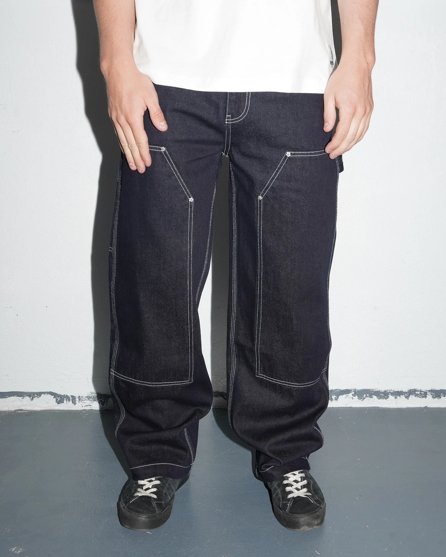 Double Knee Carpenter Pant, Indigo - Image 6