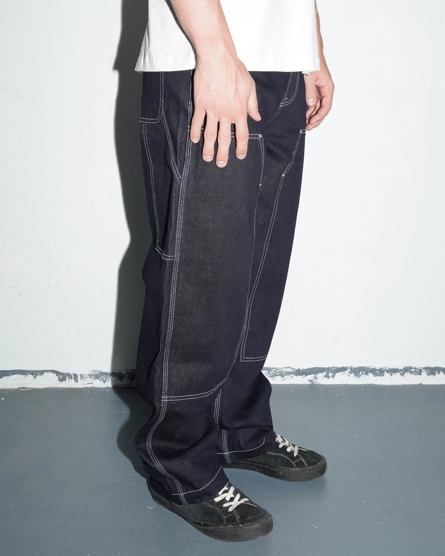 Double Knee Carpenter Pant, Indigo - Image 7