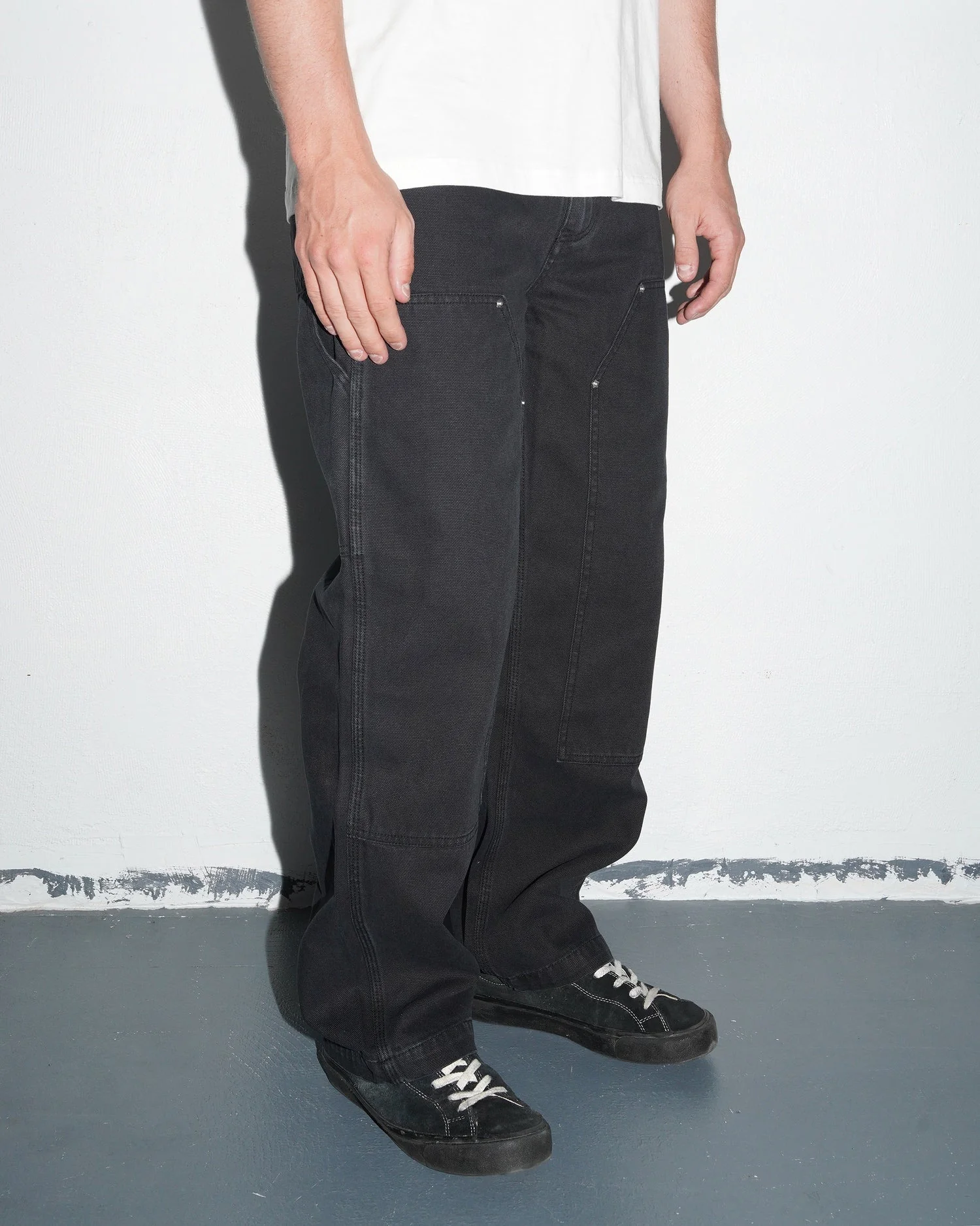Double Knee Carpenter Pant, Used Black - Image 8
