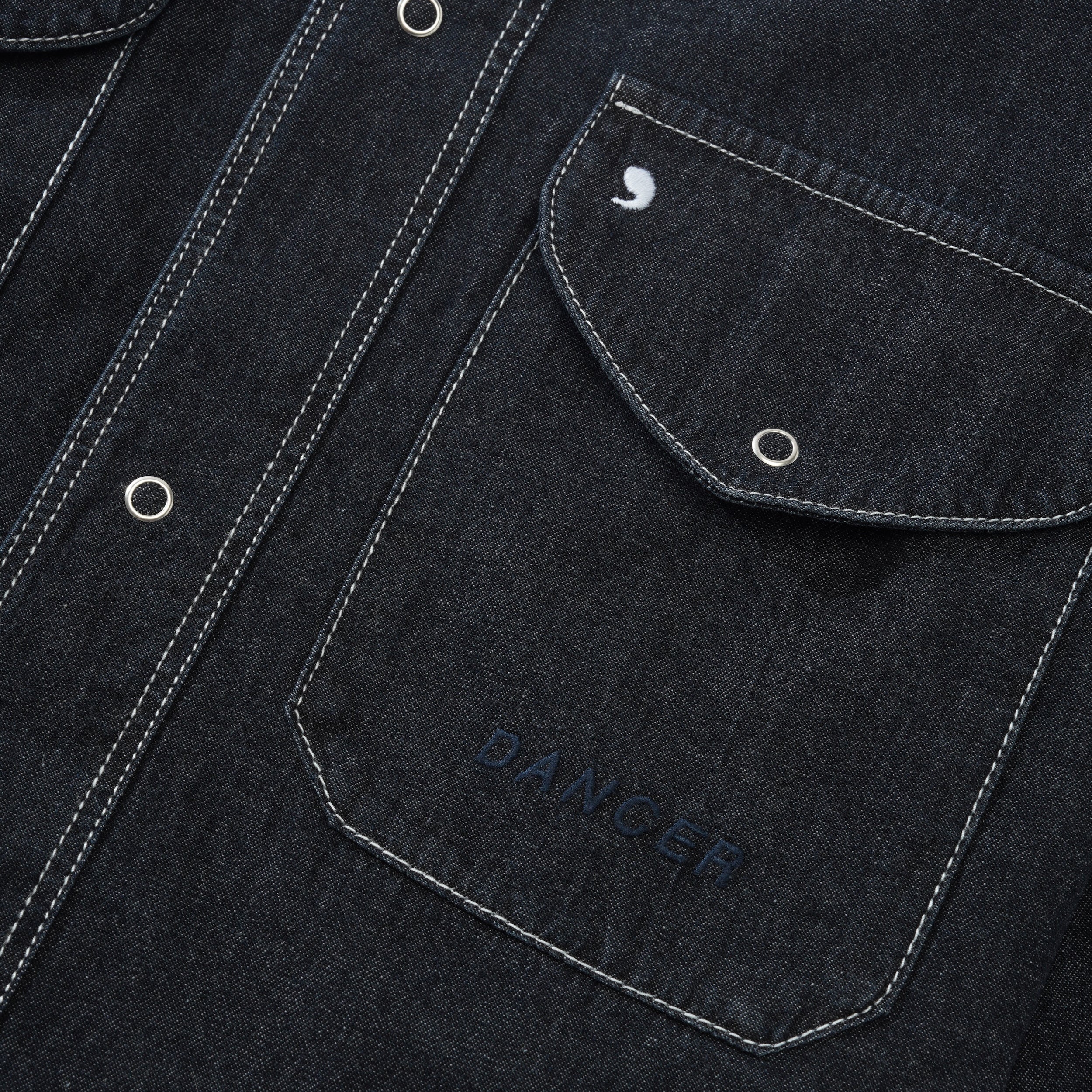 Double Pocket Shirt, Black - Image 2