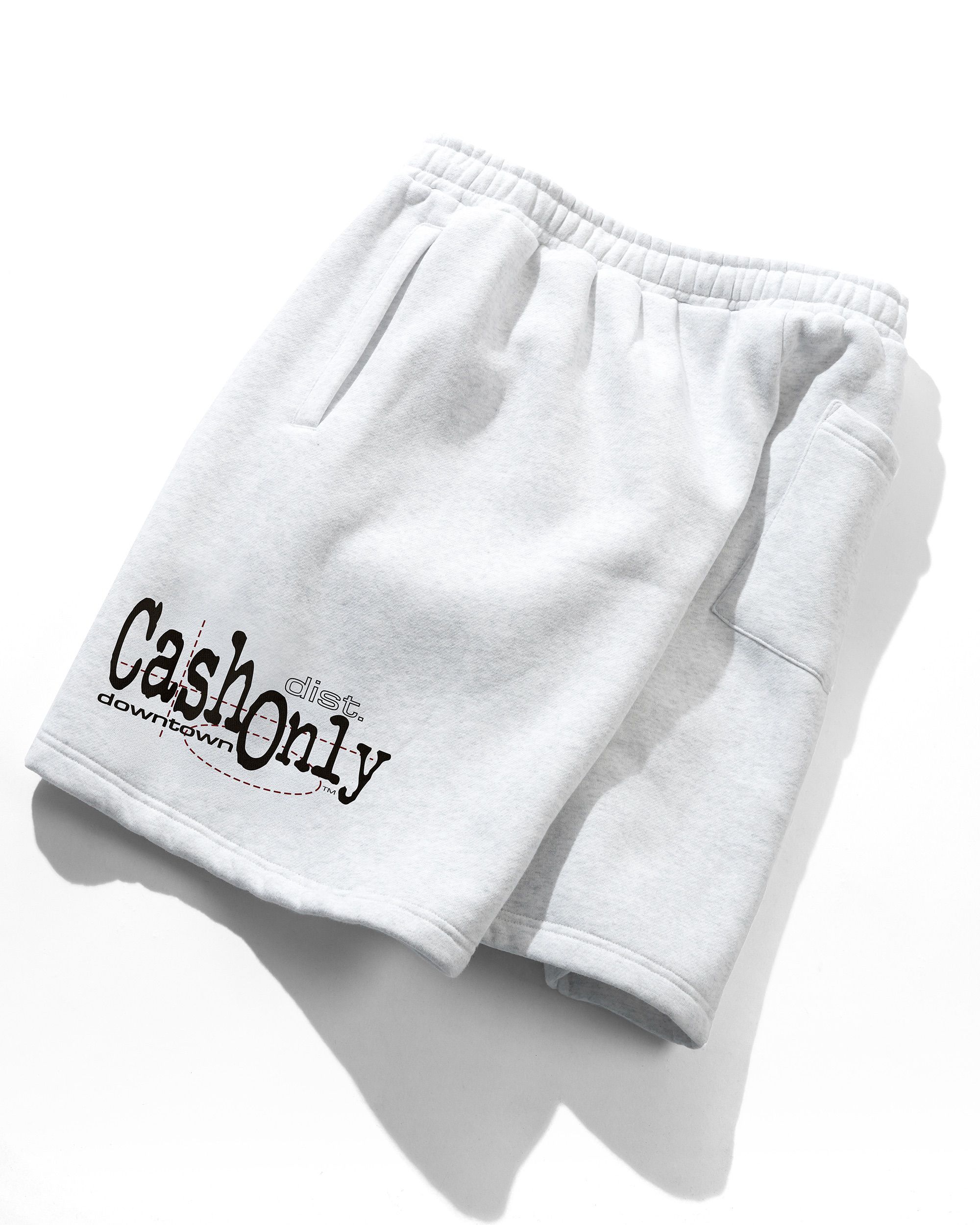 Downtown Fleece Shorts, Ash - Image 3