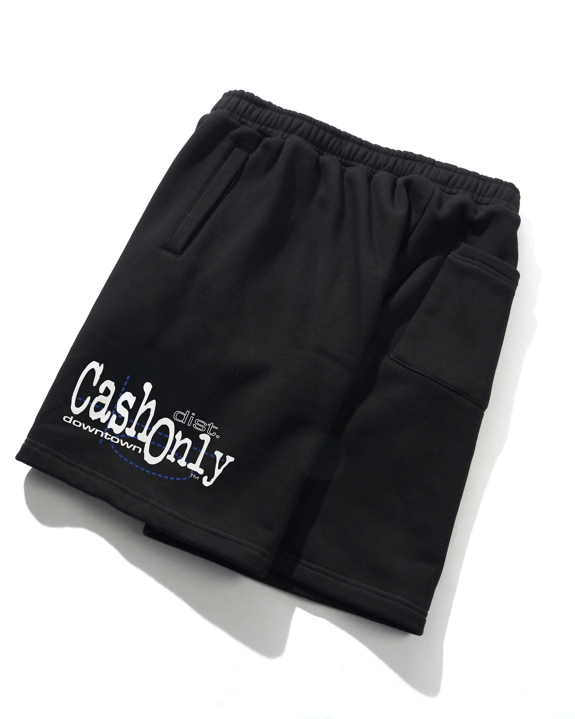 Downtown Fleece Shorts, Black - Image 3