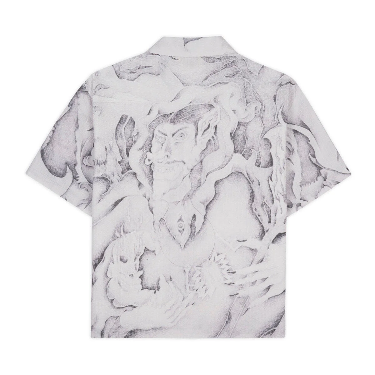 Dragonspeaker Seersucker Short Sleeve Shirt, White Multi - Image 2
