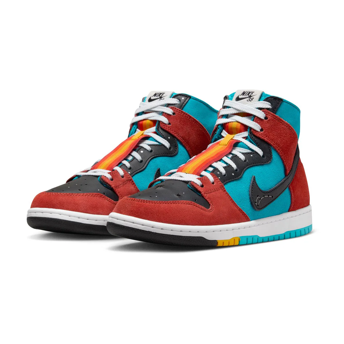 Dunk Hi Decon 'The Navajo Arts', Red / Teal / Black - Image 2