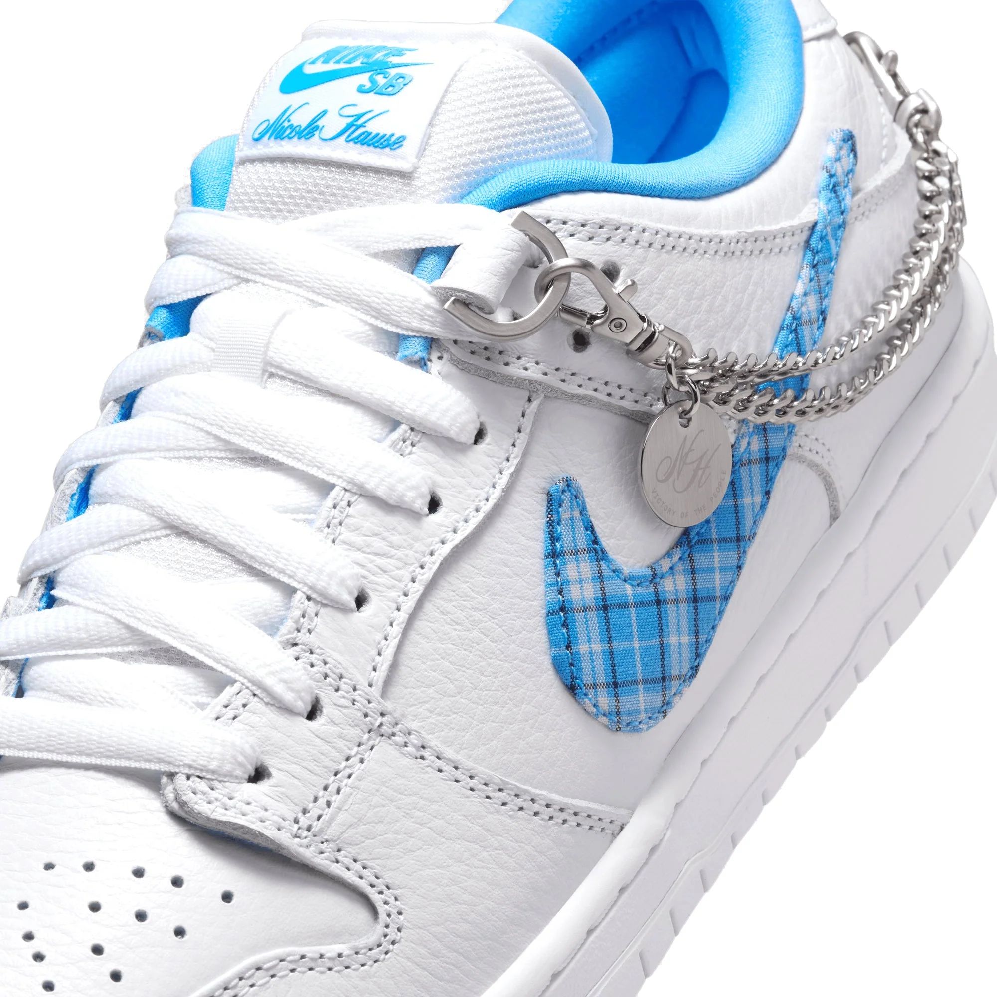 Dunk Low Pro 'Nicole Hause', White / University Blue - Image 3