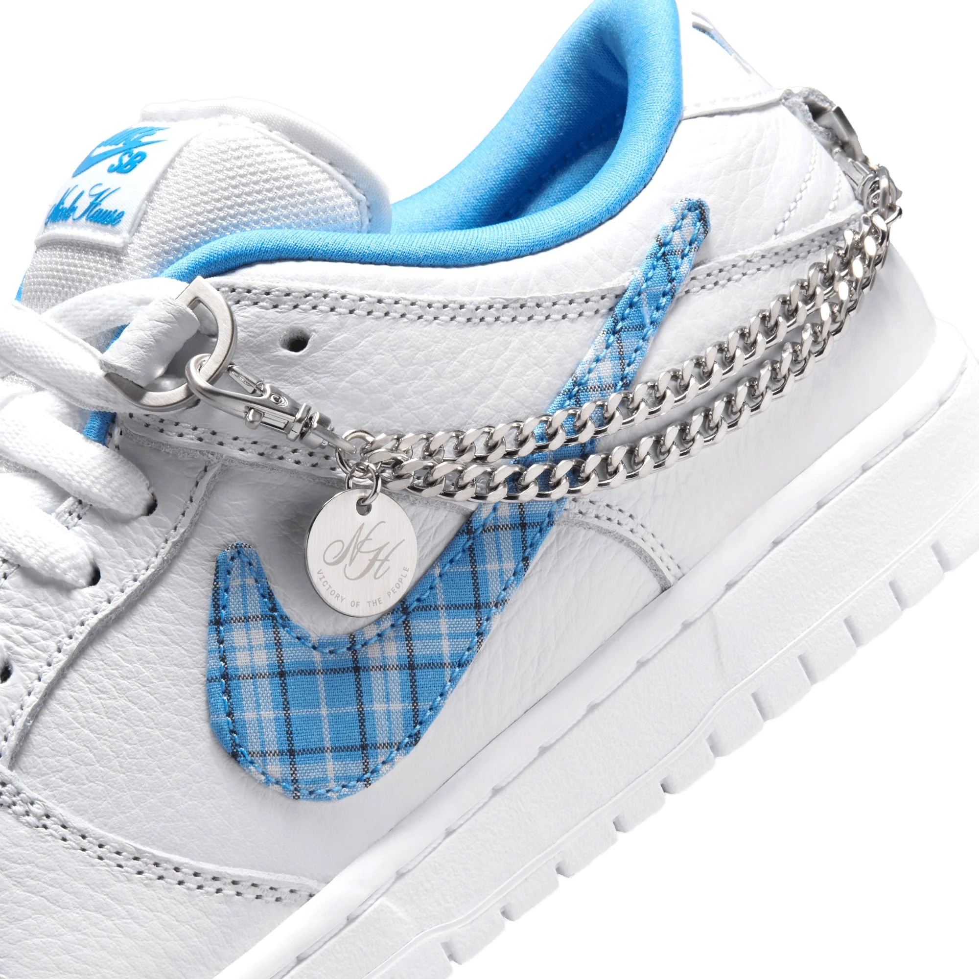 Dunk Low Pro 'Nicole Hause', White / University Blue - Image 4