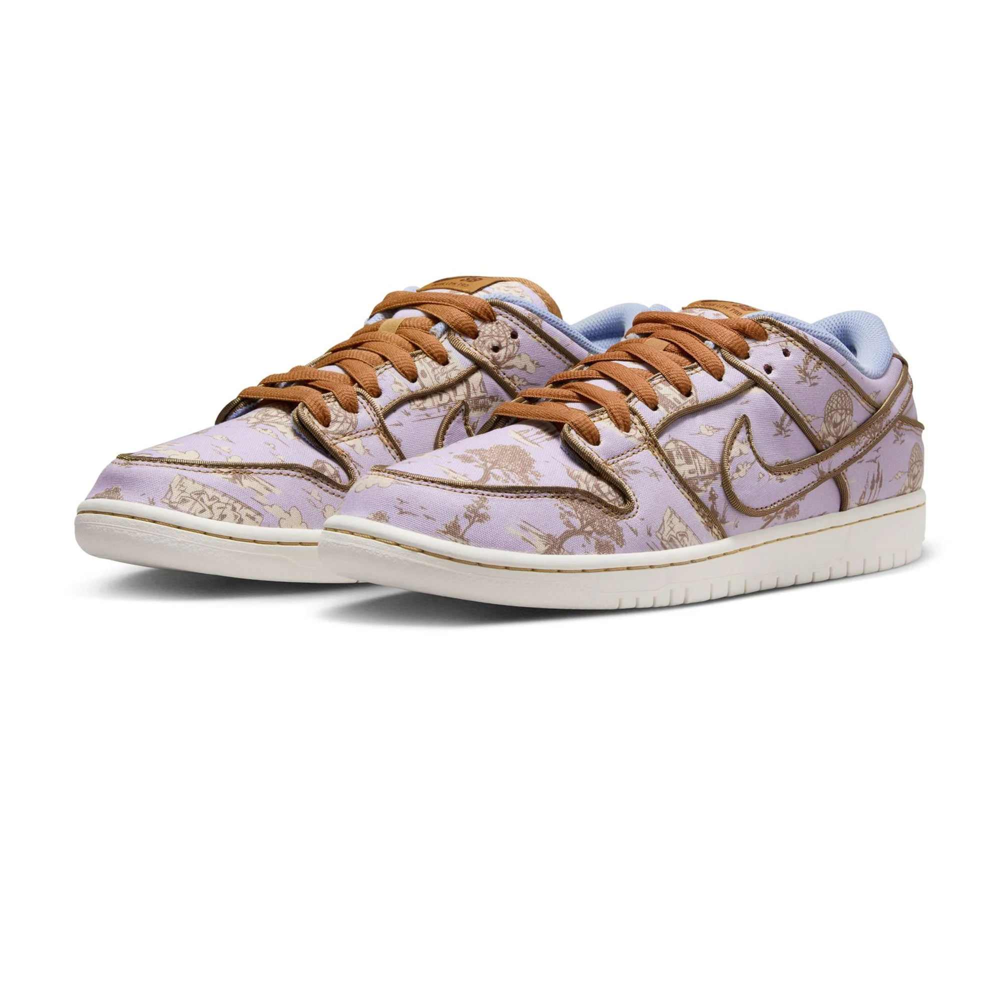 Dunk Low Pro PRM 'Pastoral Print', Football Grey / Coconut Milk / Flat Gold - Image 2