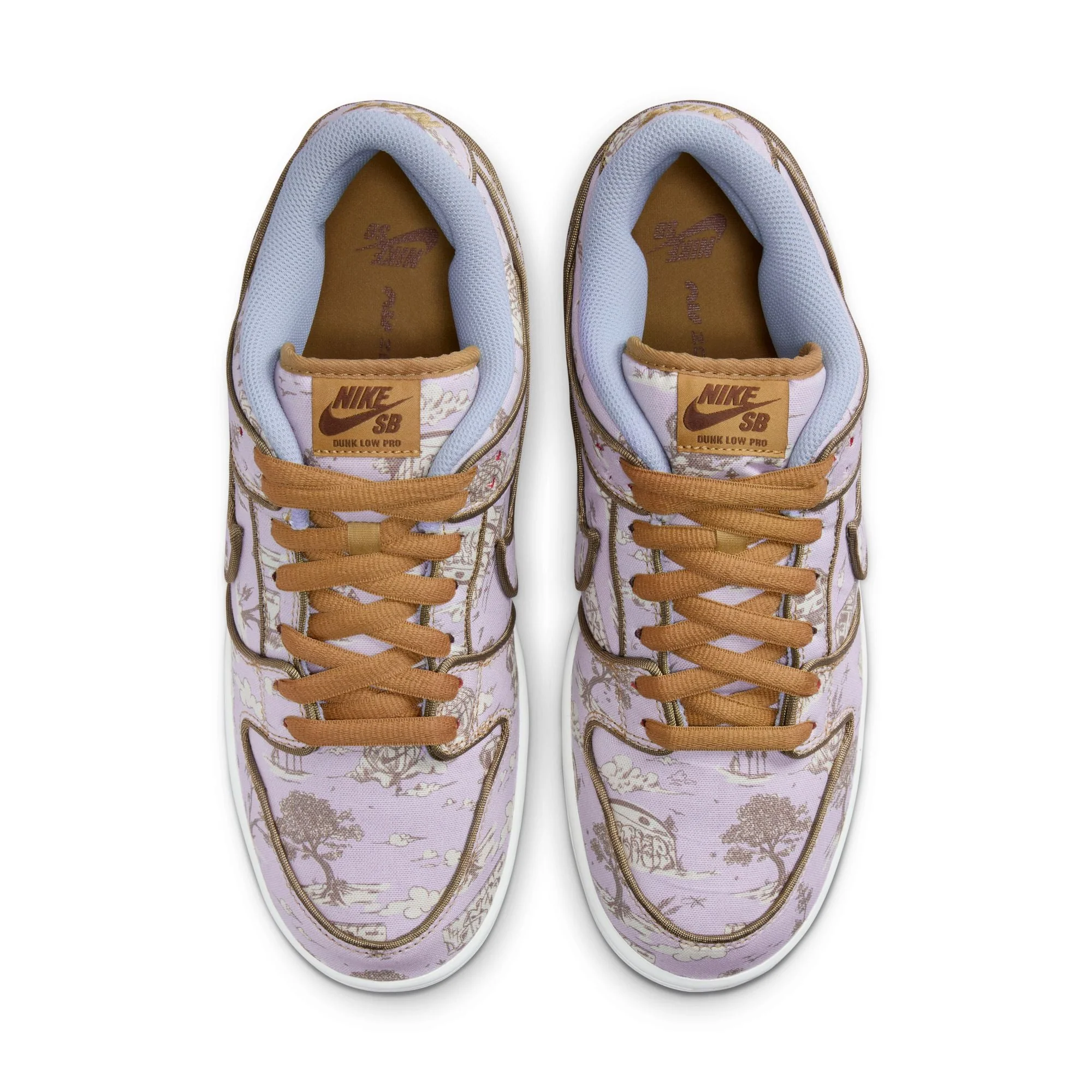 Dunk Low Pro PRM 'Pastoral Print', Football Grey / Coconut Milk / Flat Gold - Image 3