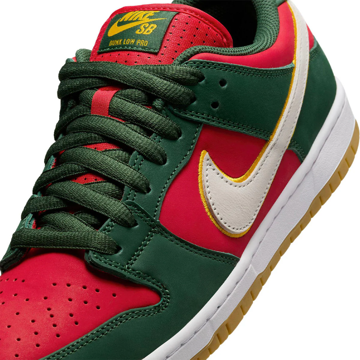 Dunk Low Pro 'Seattle Supersonics', Fir / Fire Red - Image 5