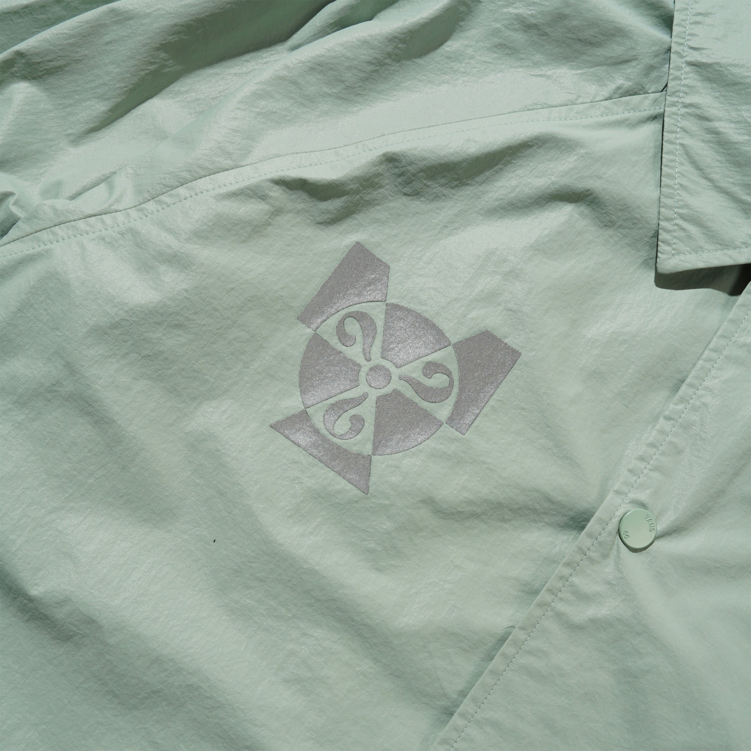 Ed Davis Coach Jacket, Grey Olive - Image 2