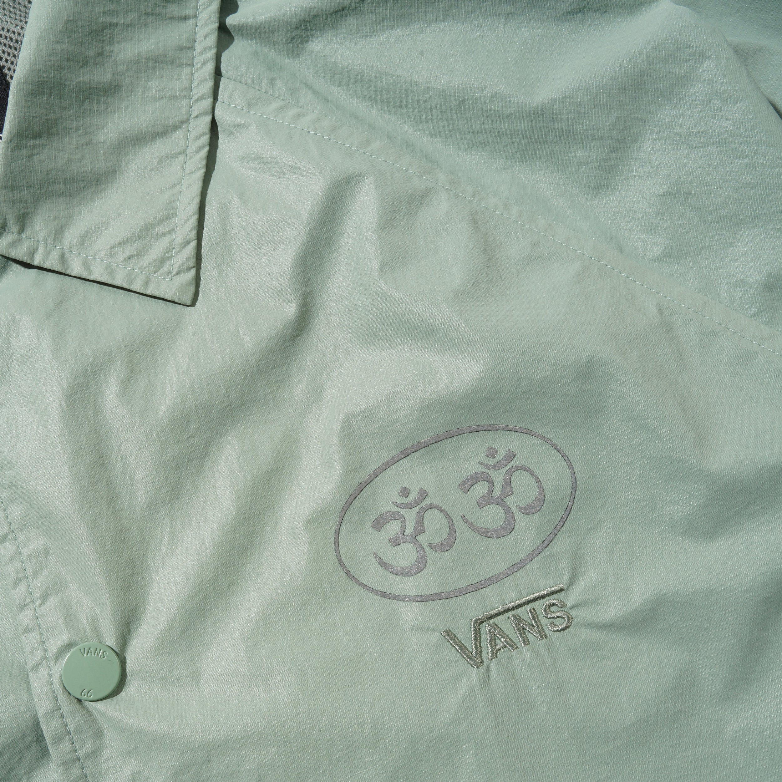 Ed Davis Coach Jacket, Grey Olive - Image 3
