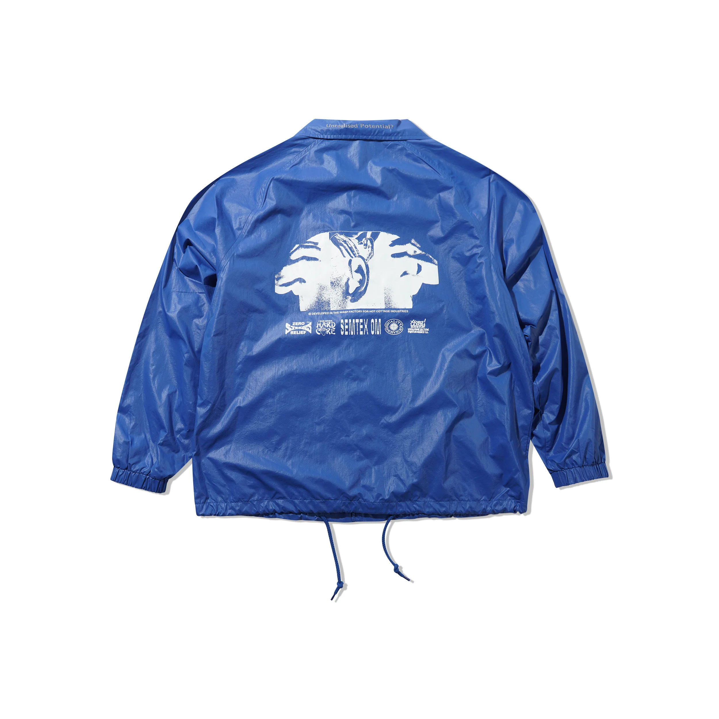 Ed Davis Coach Jacket, True Blue - Image 2