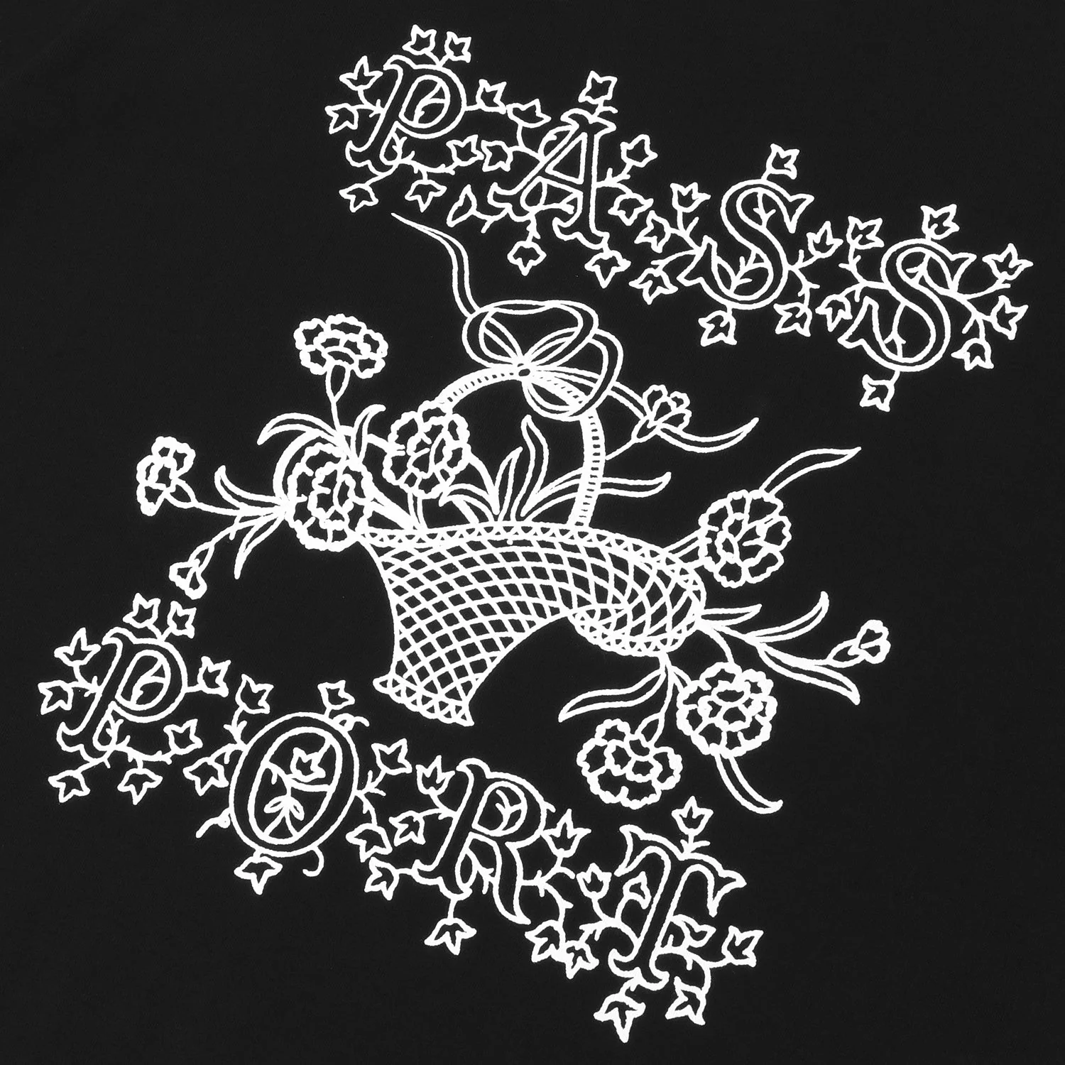 Edible Flowers Tee, Black - Image 2