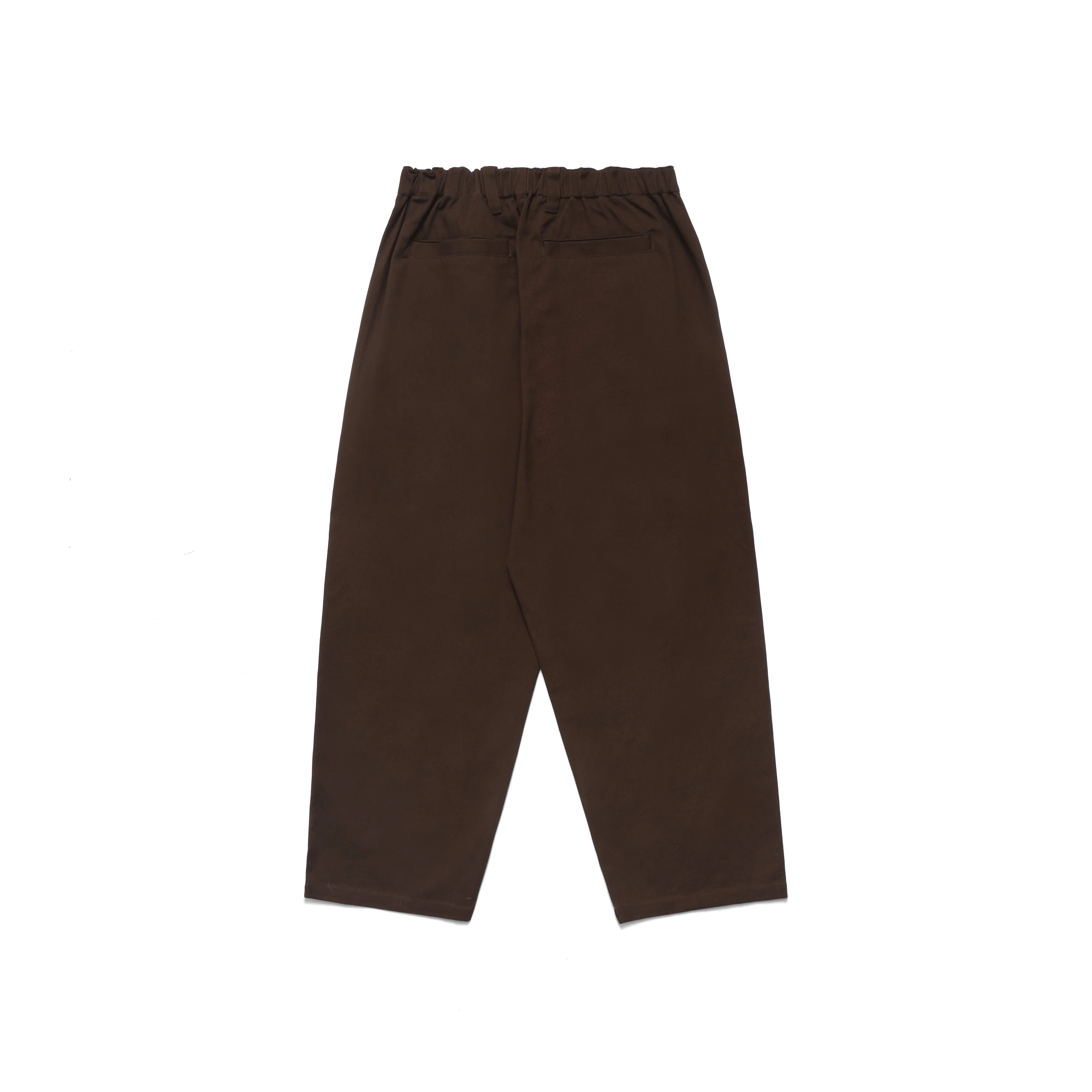 Elastic Waist Baggy Pant, Brown - Image 2