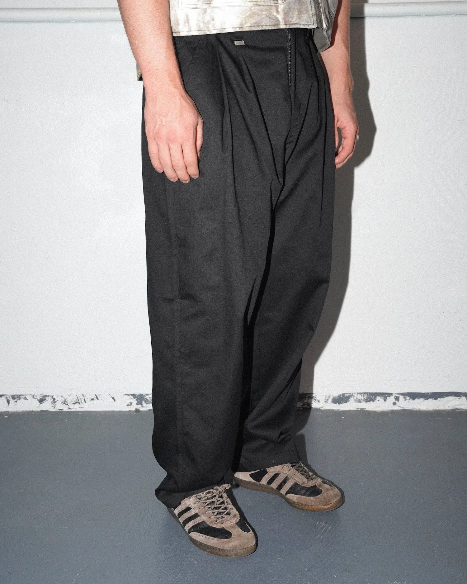 Elastic Waist Baggy Pant, Black - Image 6