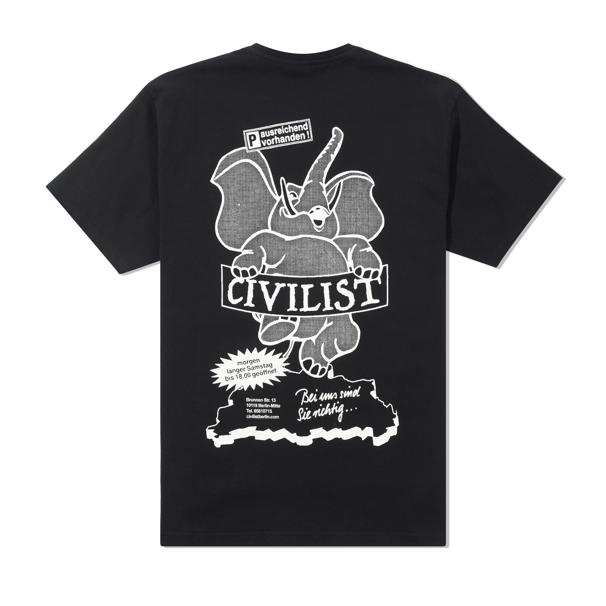 Elephant Tee, Black - Image 3