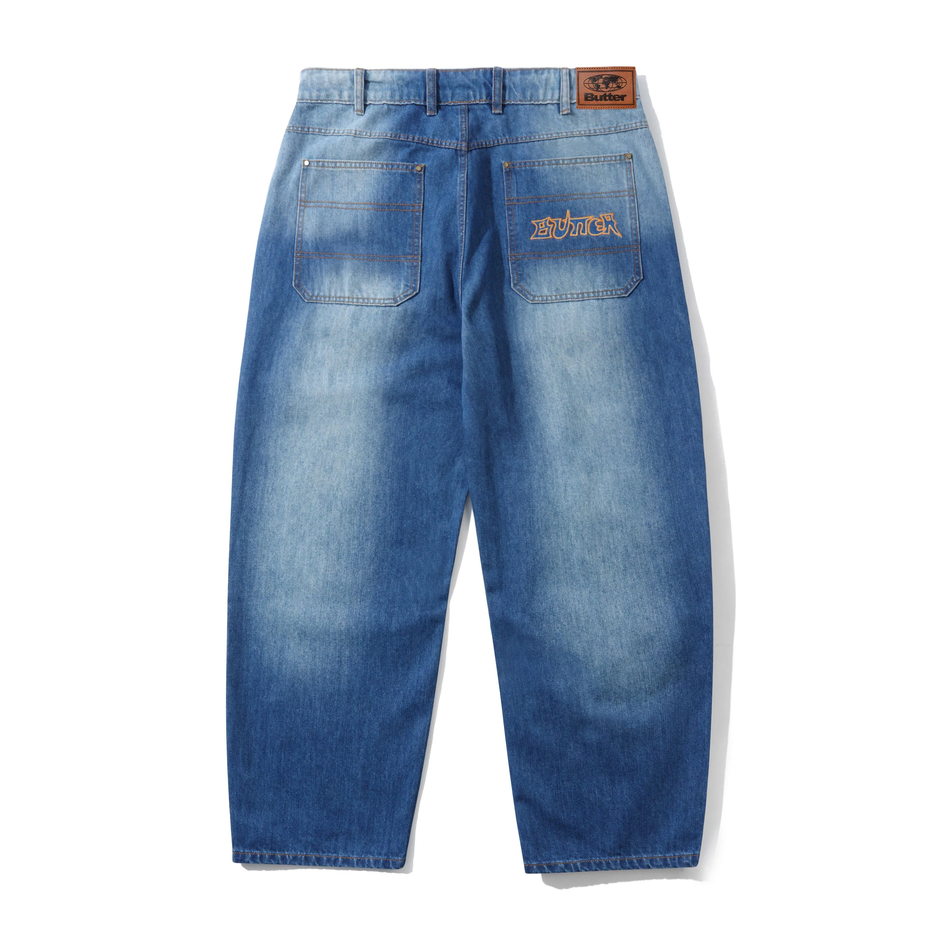 Encounter Denim Jeans, Washed Slub Blue - Image 2