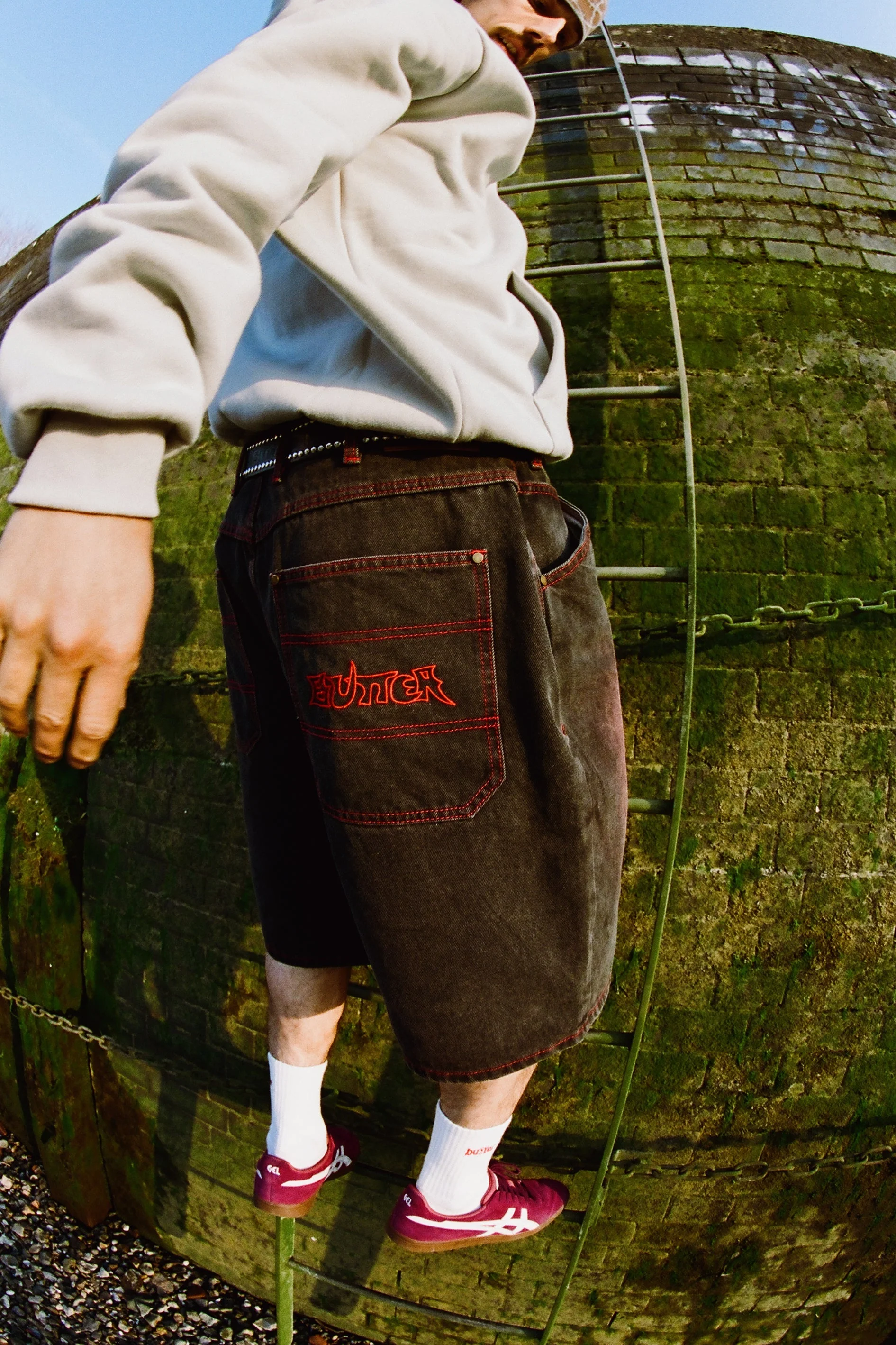 Encounter Denim Shorts, Tinted Washed Black - Image 3