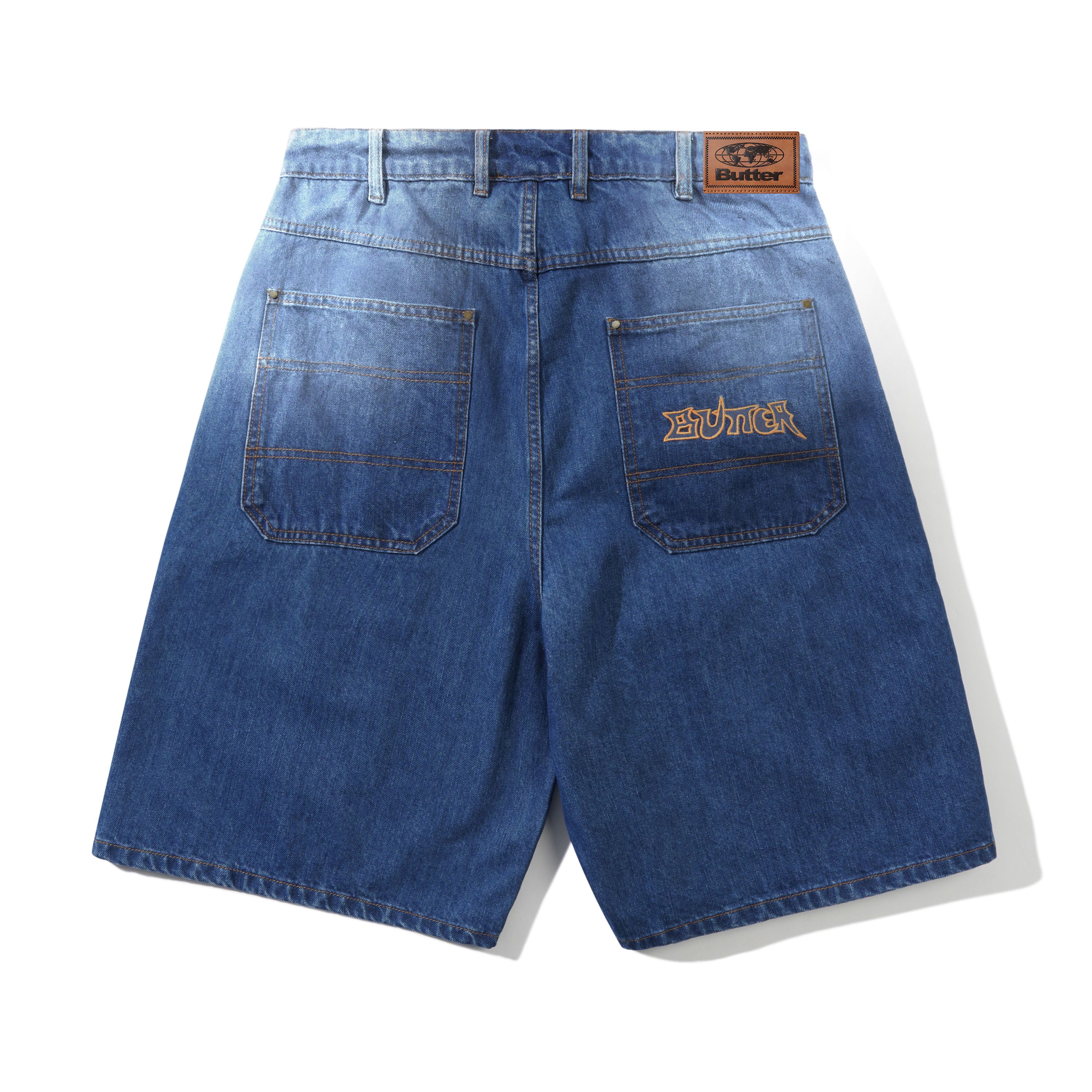 Encounter Denim Shorts, Washed Slub Blue - Image 2