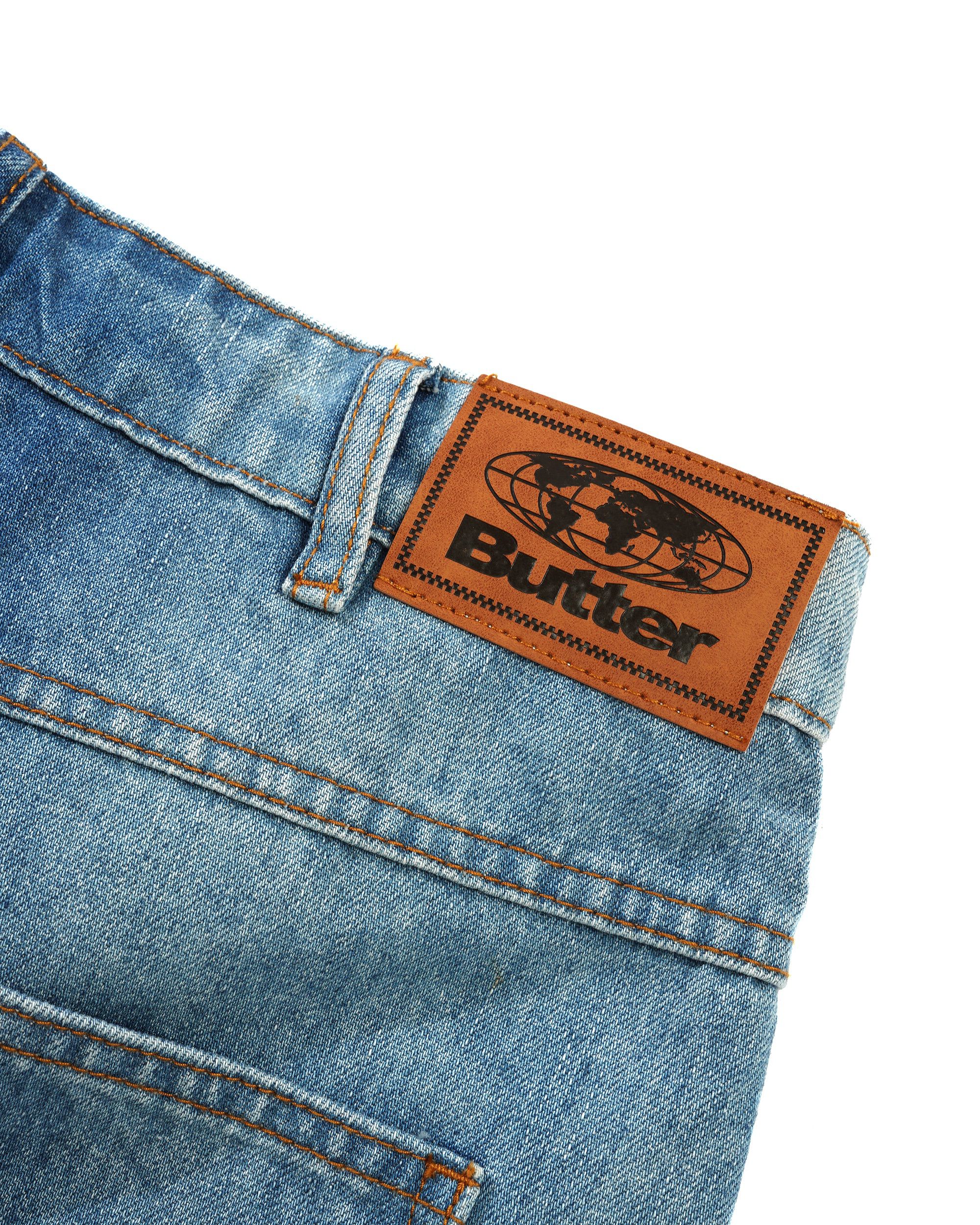 Encounter Denim Shorts, Washed Slub Blue - Image 4