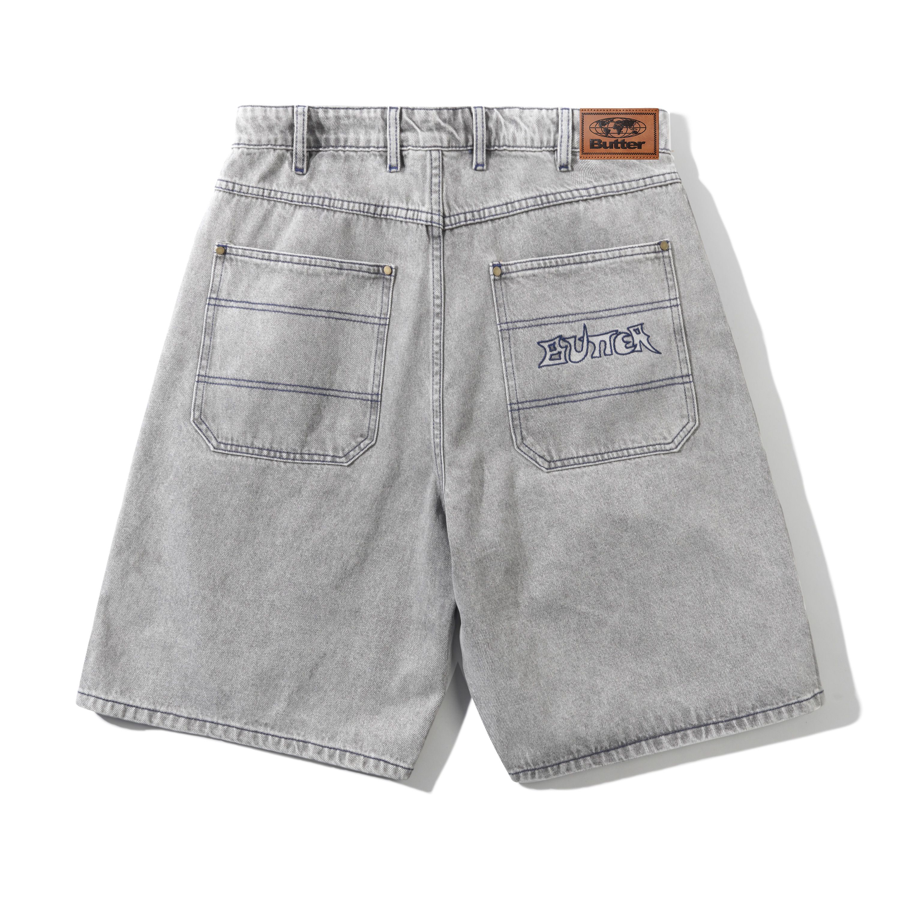 Encounter Denim Shorts, Washed Soft Grey - Image 2