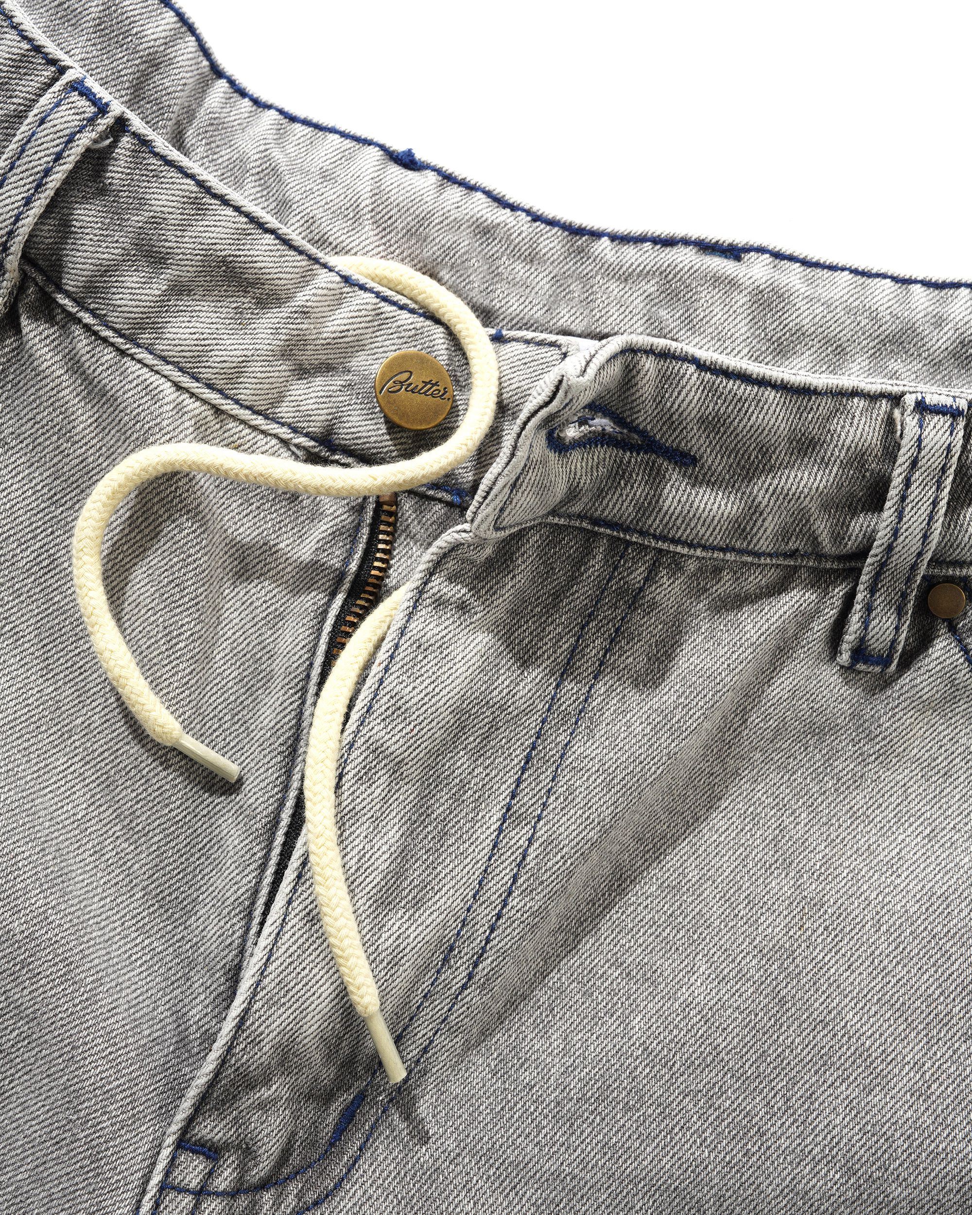 Encounter Denim Shorts, Washed Soft Grey - Image 3