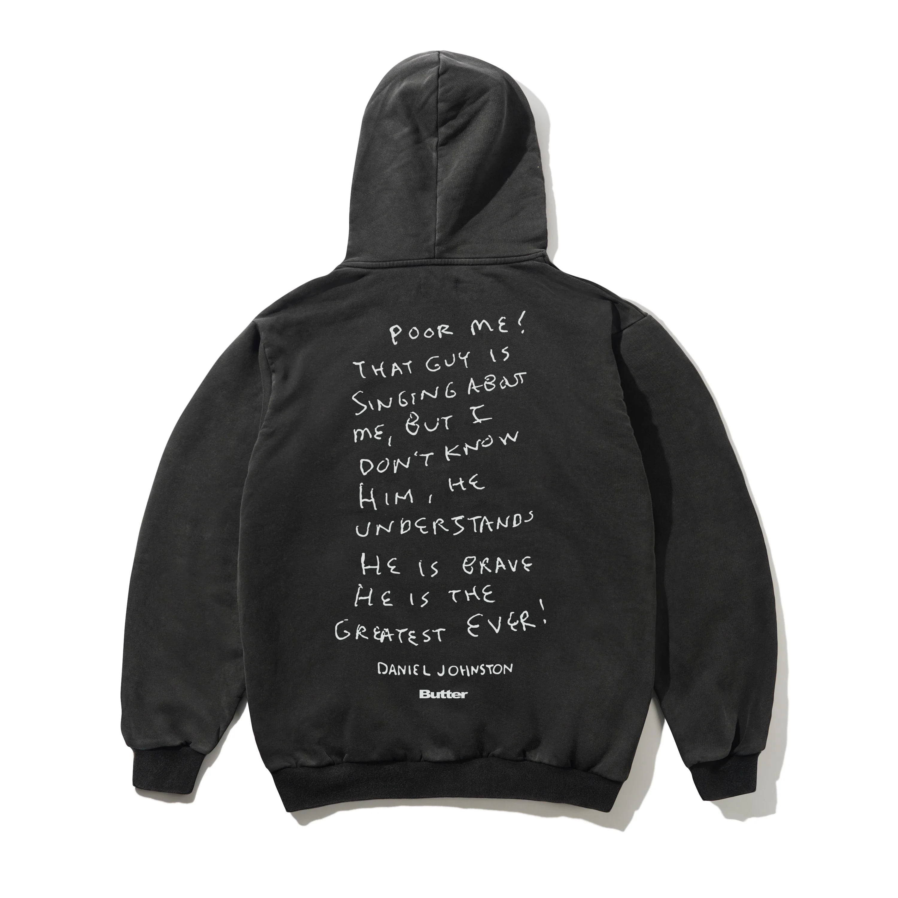 Enemy Pullover Hood, Distressed Washed Black - Image 2